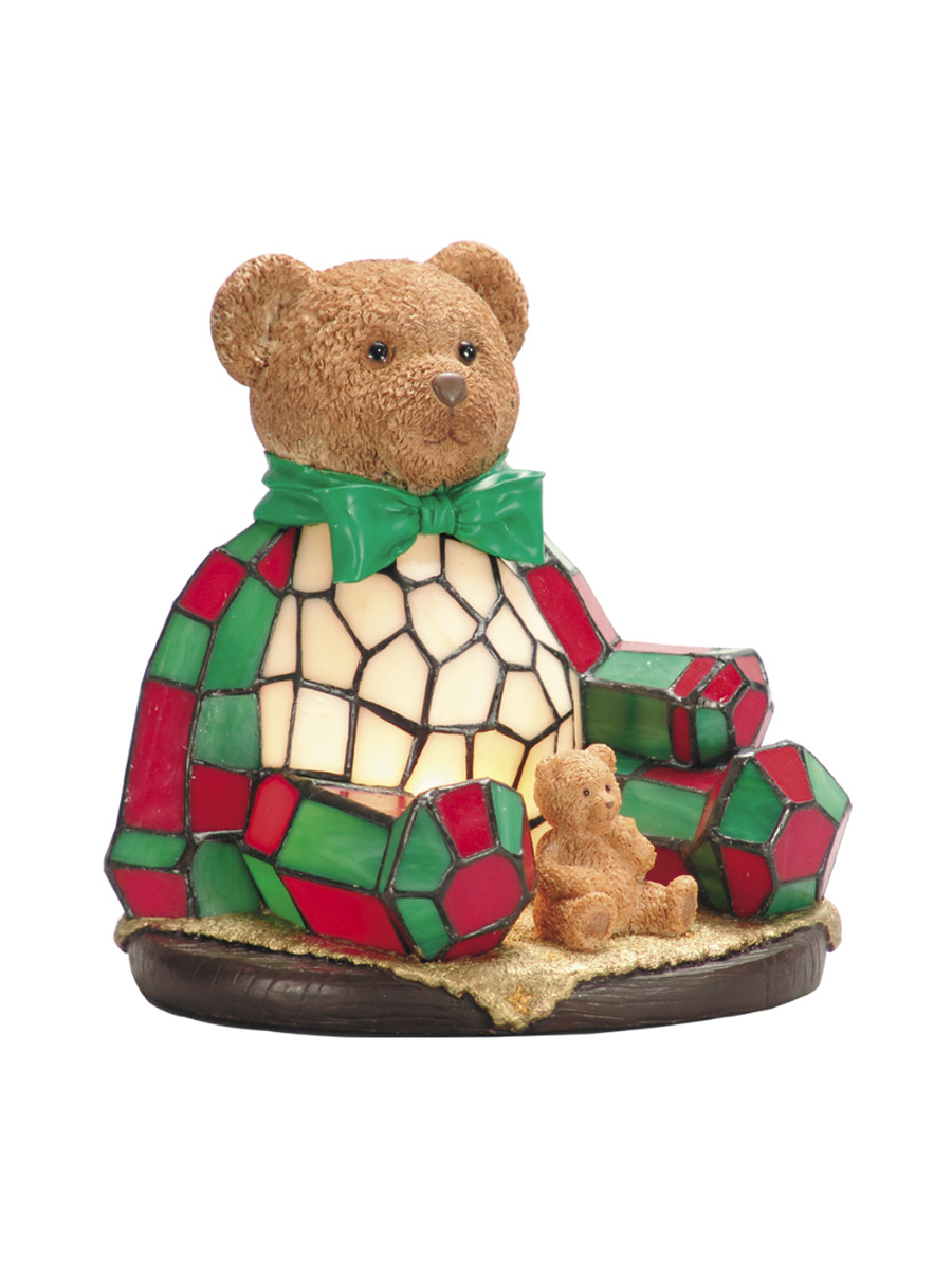 Noel Bear 1 Light 8 inch Hand Painted Night Light Wall Light