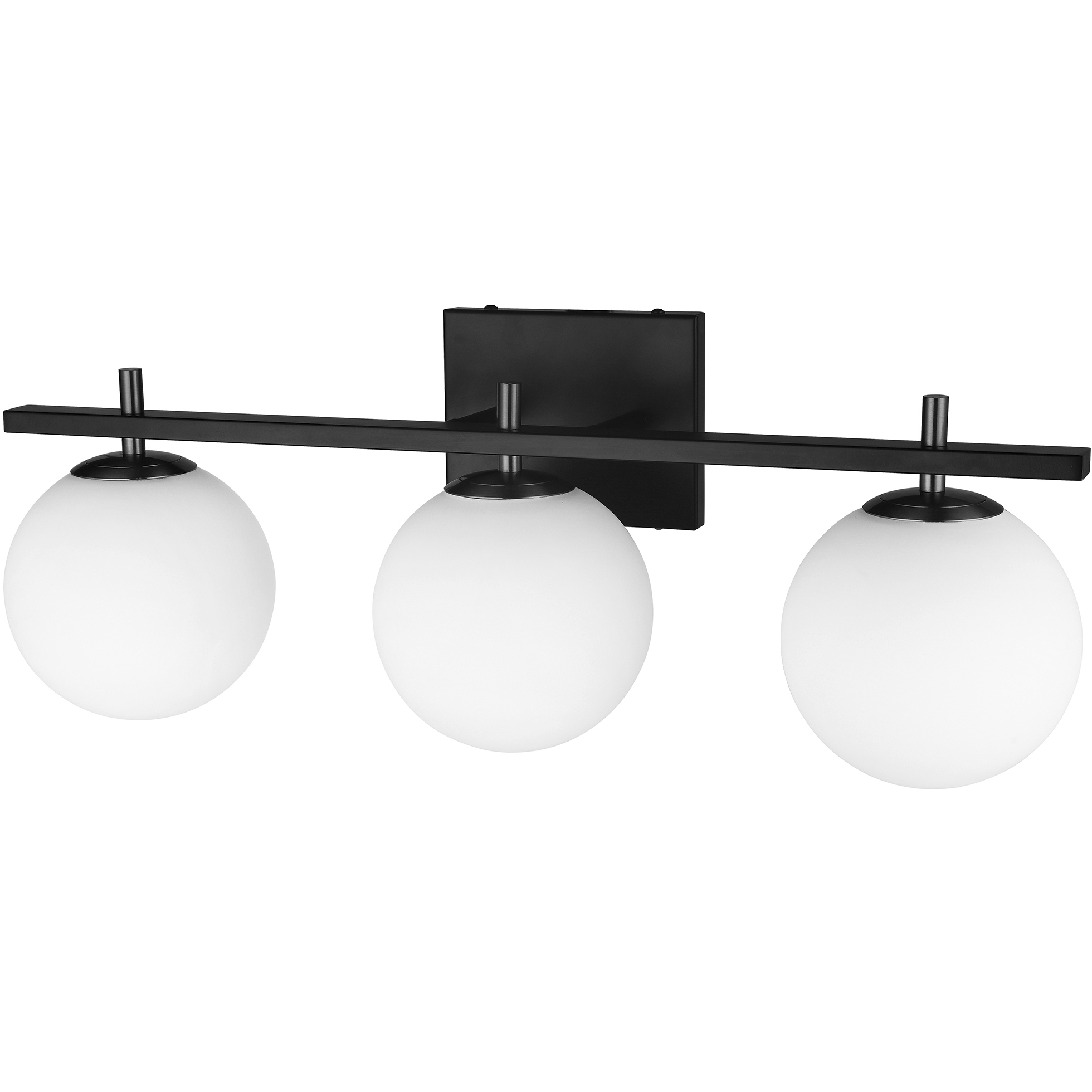 Vivaldi 3 Light 23.75 inch Matte Black Vanity Light Wall Light