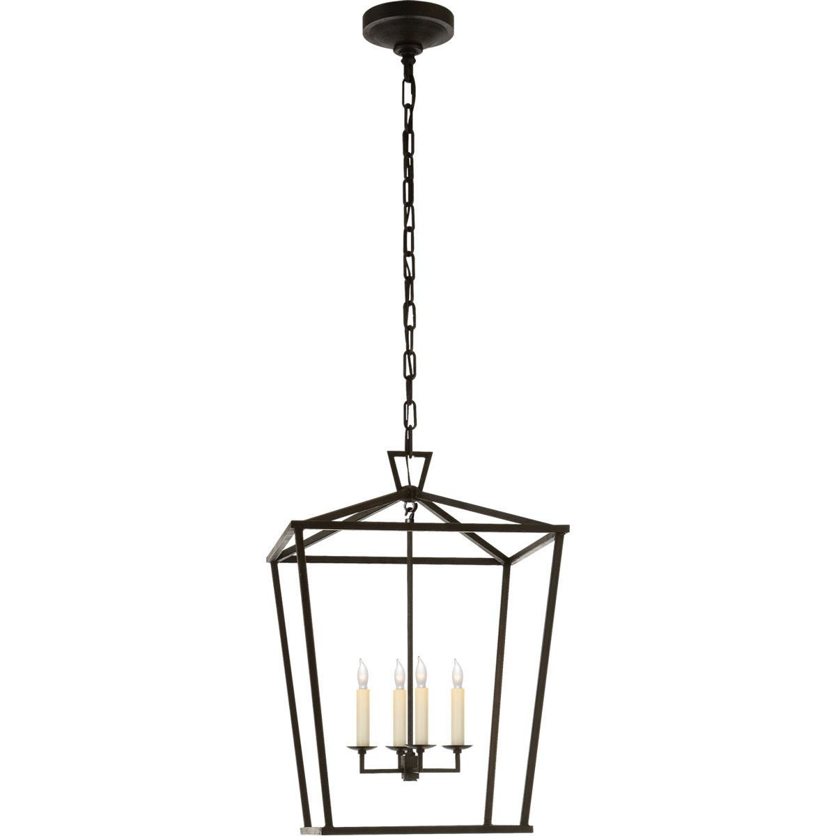 Chapman & Myers Darlana 4 Light 17 inch Aged Iron Lantern Pendant Ceiling Light, Medium