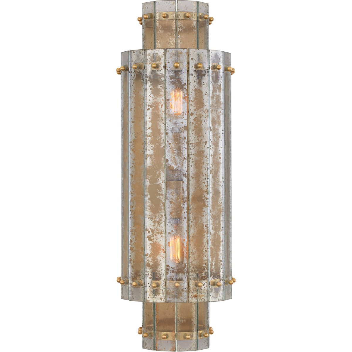 Carrier and Company Cadence 2 Light 7.25 inch Hand-Rubbed Antique Brass Tiered Sconce Wall Light, Large