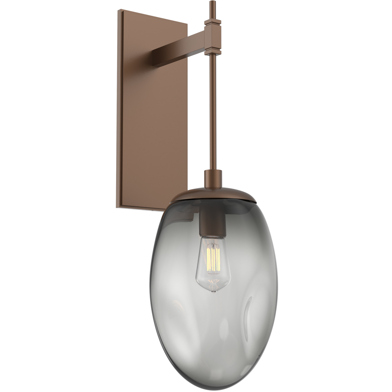 Meteo Incandescent 1 Light 8 inch Burnished Bronze Indoor Sconce Wall Light, Tempo Nebula