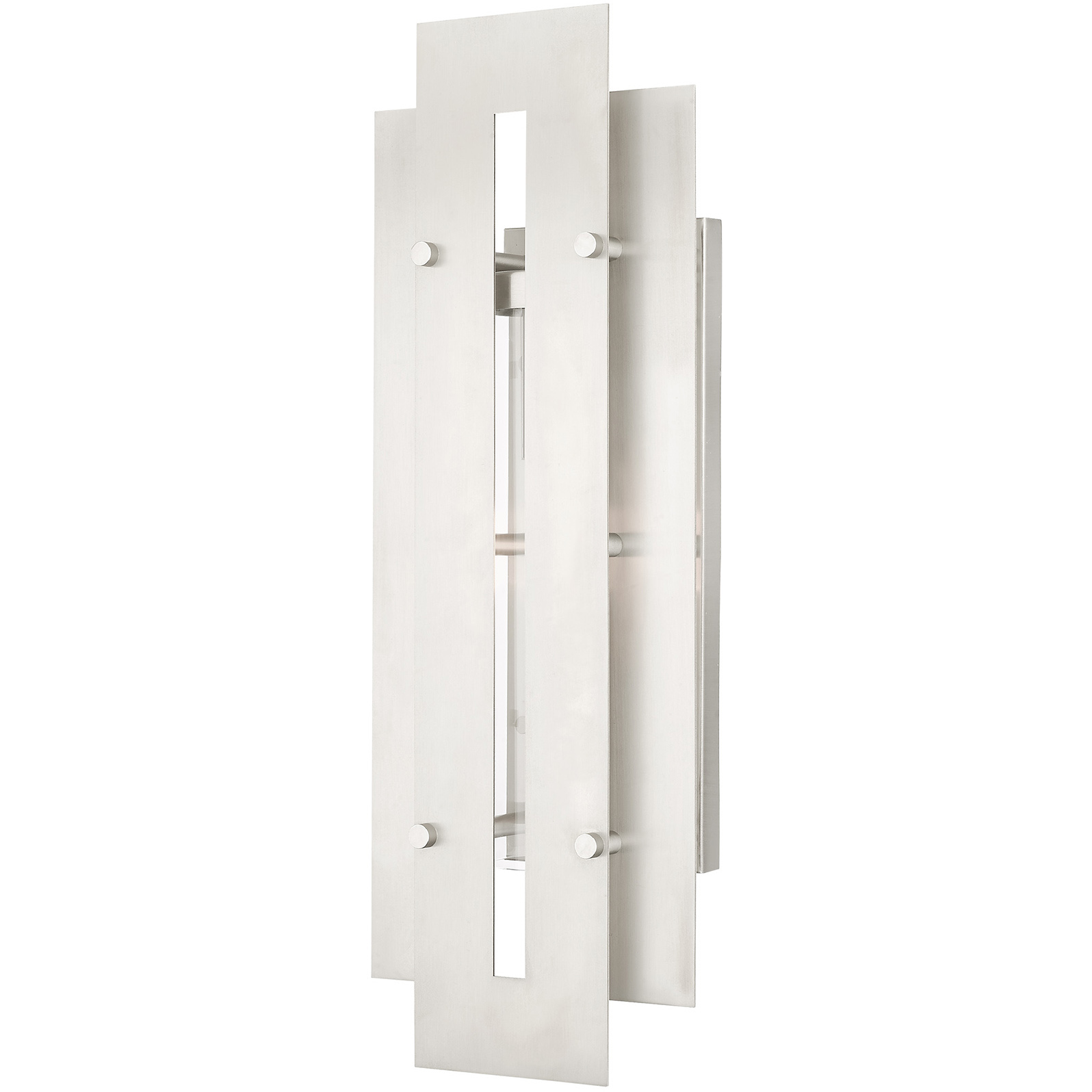 Utrecht 1 Light 22 inch Brushed Nickel Accents Outdoor Wall Lantern