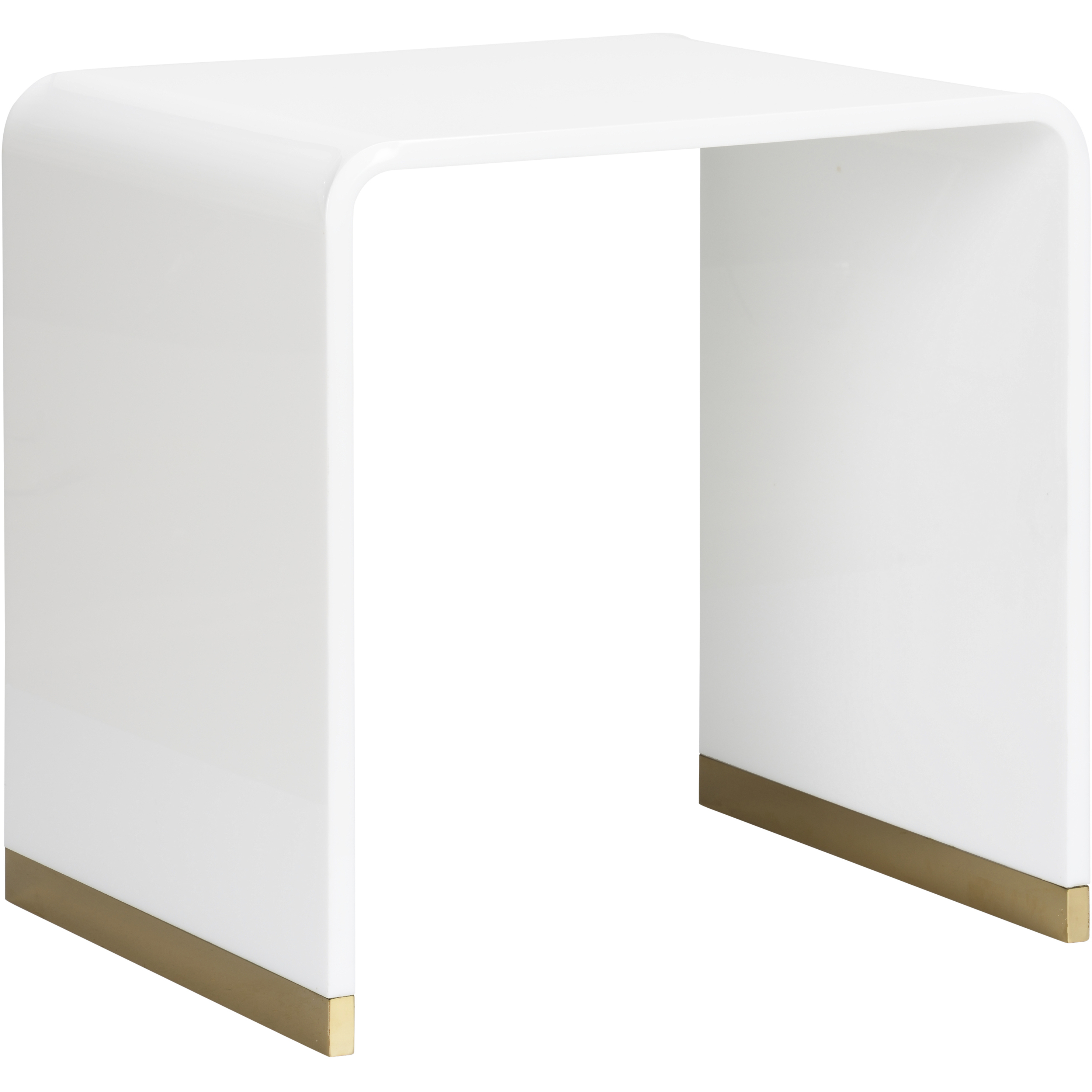 Waterfall 24 X 23.75 inch White/Cream End Table