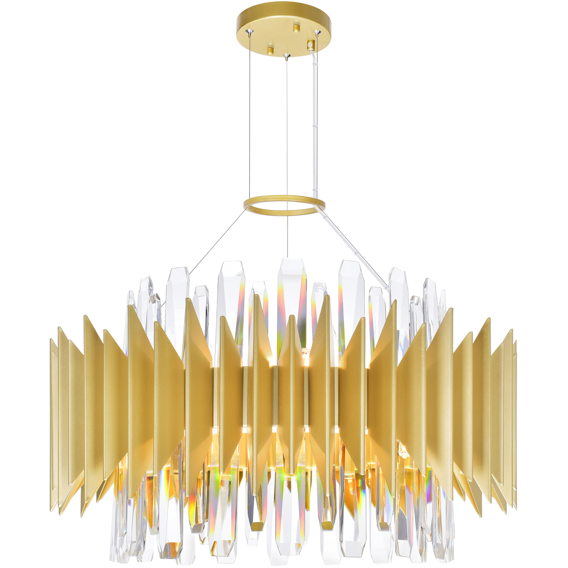 Cityscape 12 Light 20 inch Satin Gold Chandelier Ceiling Light