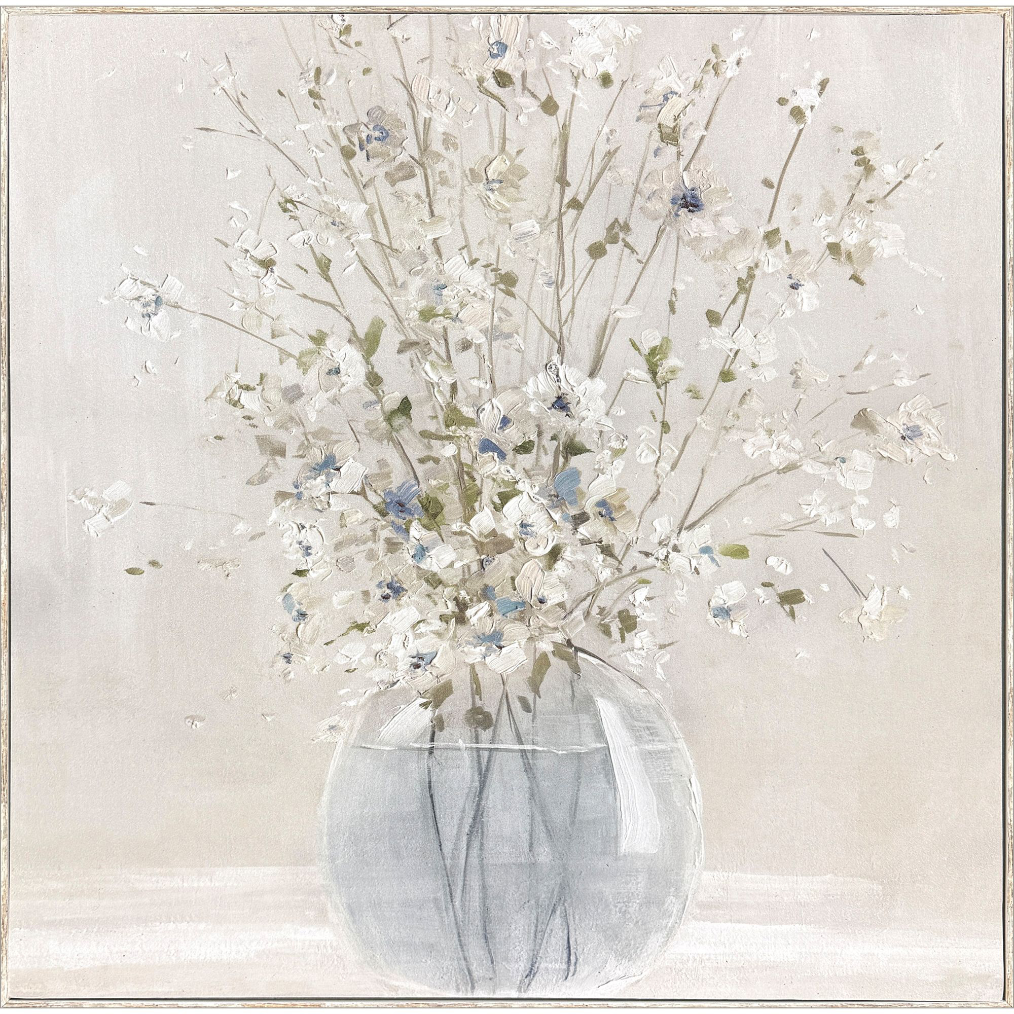 Blooming Blossoms I 25 X 25 inch Non-Glass Framed Art, Propac