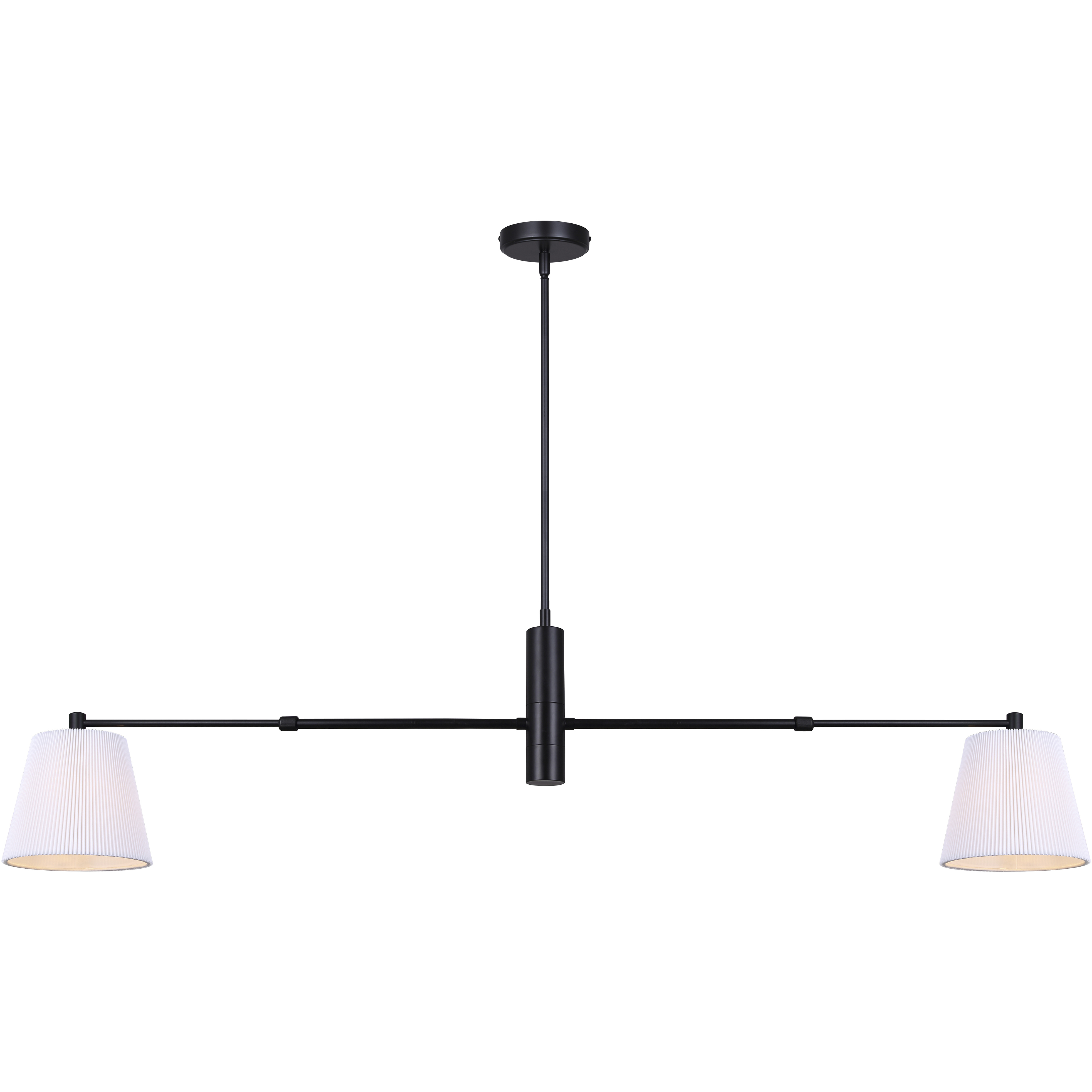 Aspen 2 Light 15.5 inch Black Pendant Ceiling Light