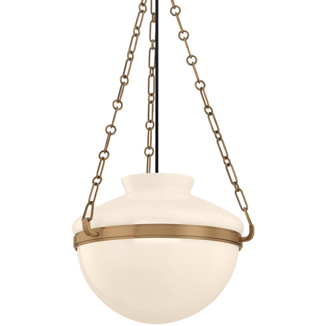 Paradigm 1 Light 16.25 inch Patina Brass Pendant Ceiling Light