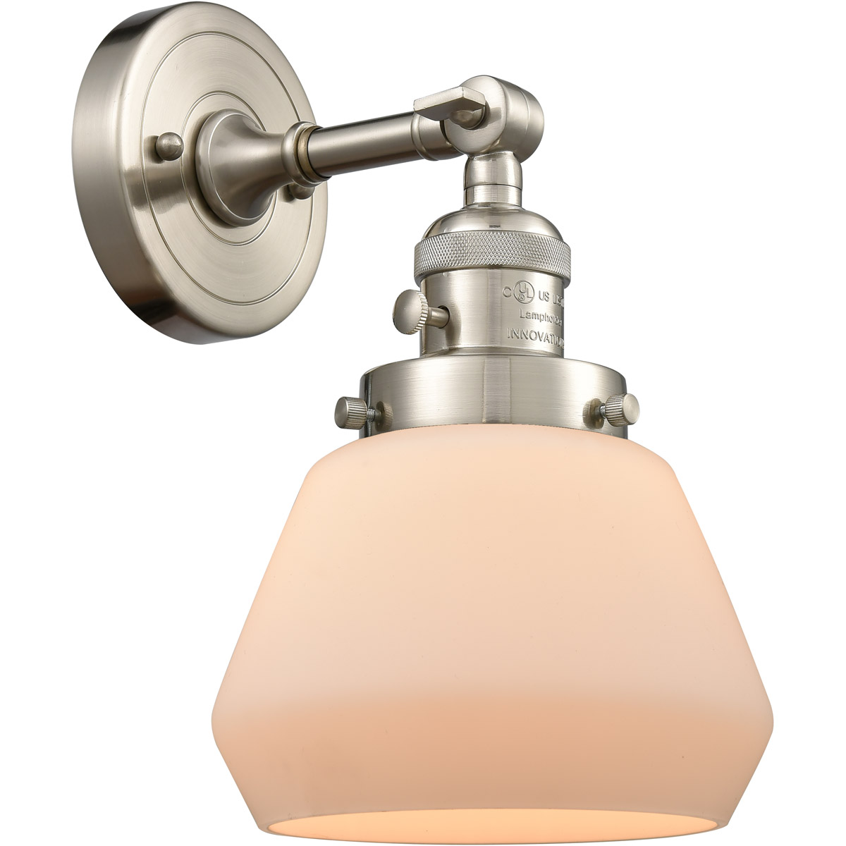 Franklin Restoration Fulton LED 7 inch Brushed Satin Nickel Sconce Wall Light, Franklin Restoration
