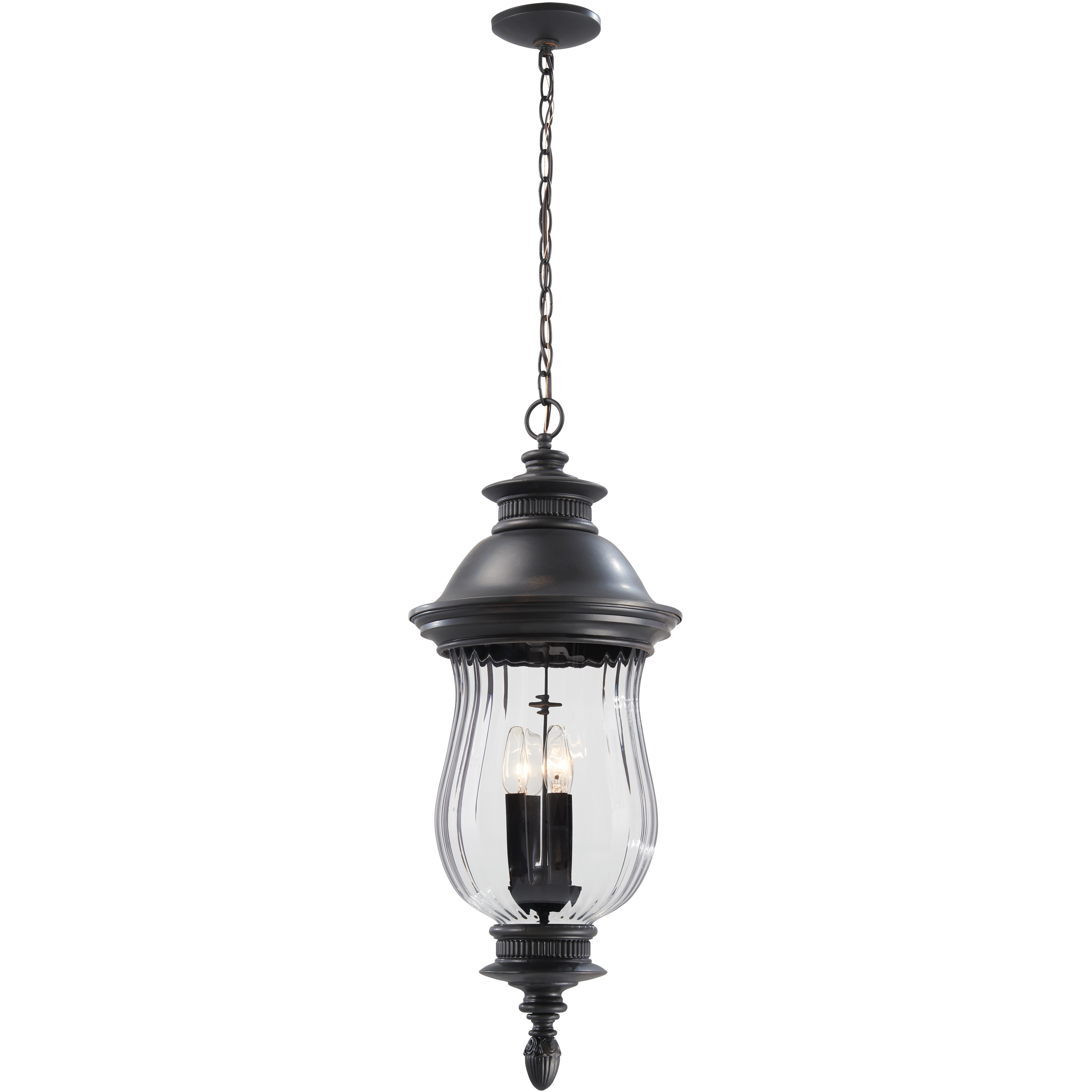 Newport 4 Light 12 inch Heritage Outdoor Chain Hung Lantern, The Great Outdoors