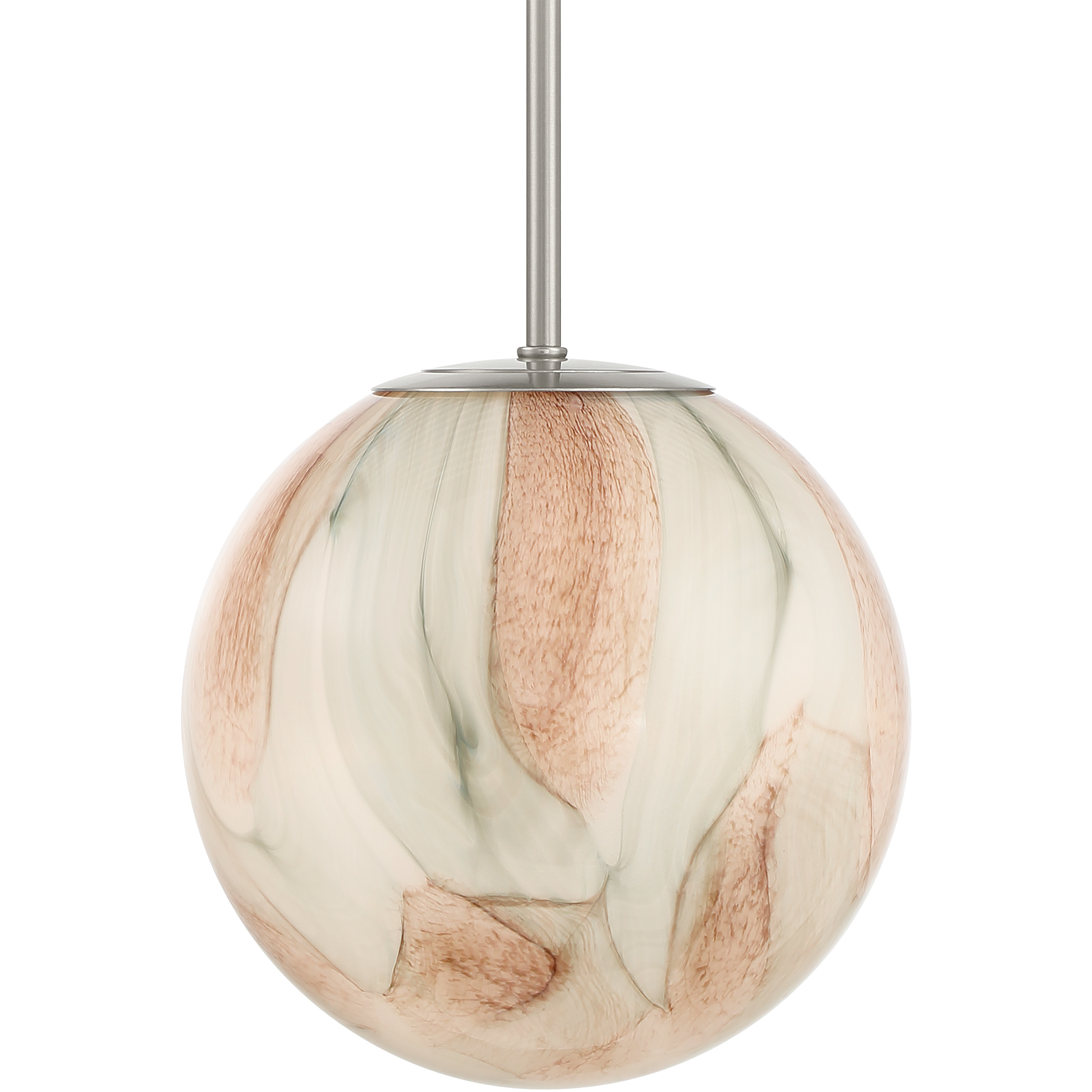 Desert 1 Light 10 inch Brushed Nickel Pendant Ceiling Light