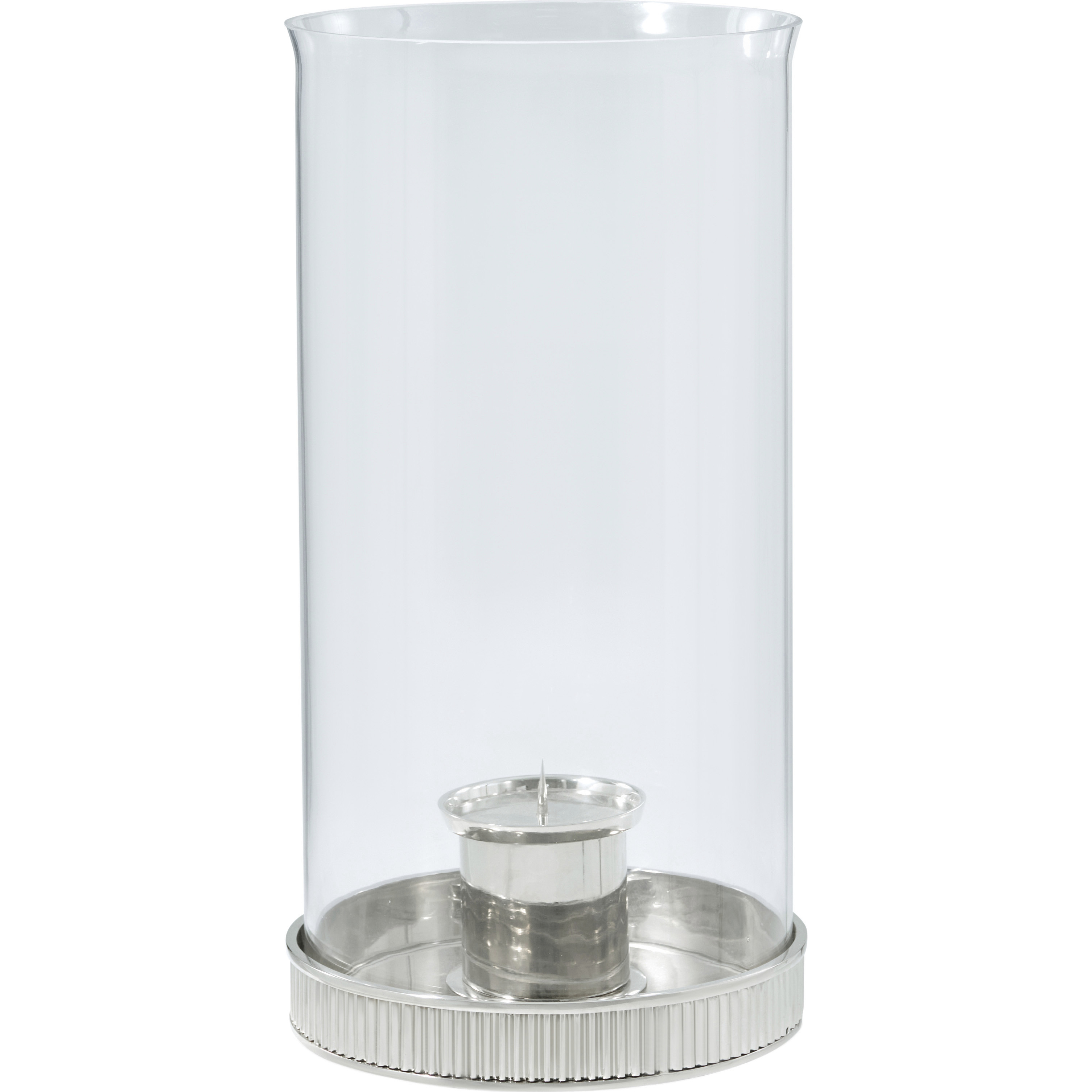Last Storm of the Season 17.75 X 9.25 inch Candle Stand, Brass with Glass, Grande, Spencer London