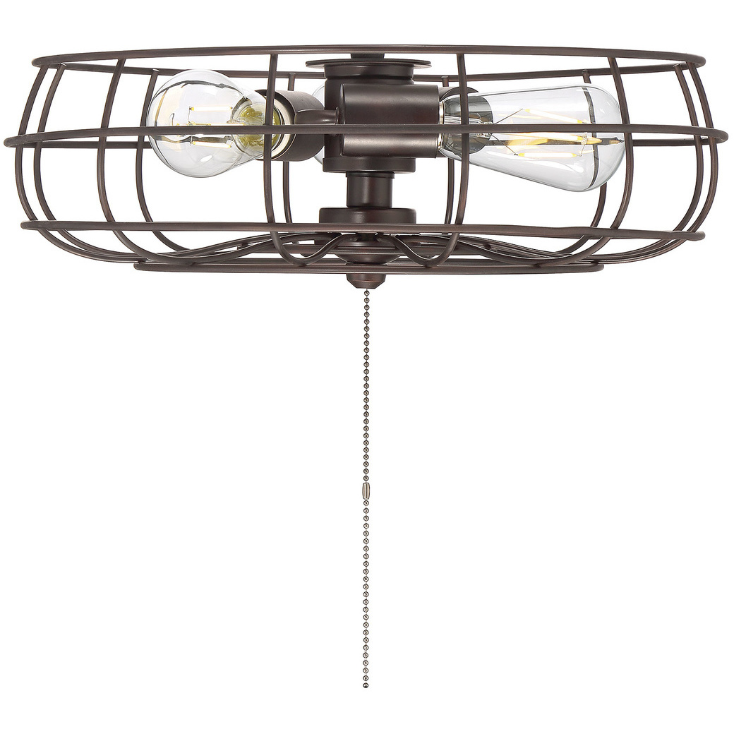 Contemporary LED Oil Rubbed Bronze Ceiling Fan Light Kit