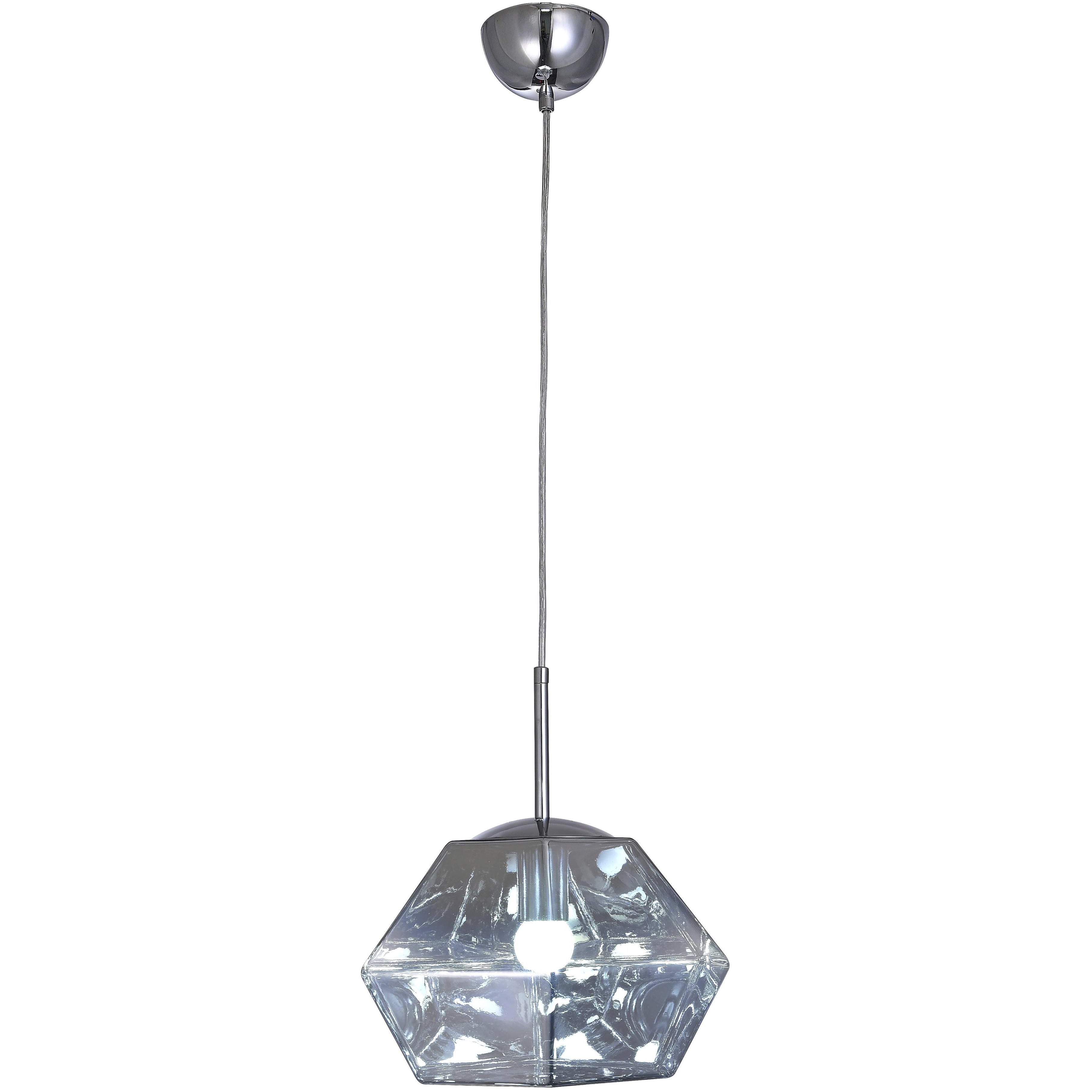 Canada 1 Light 11.8 inch Chrome Pendant Ceiling Light