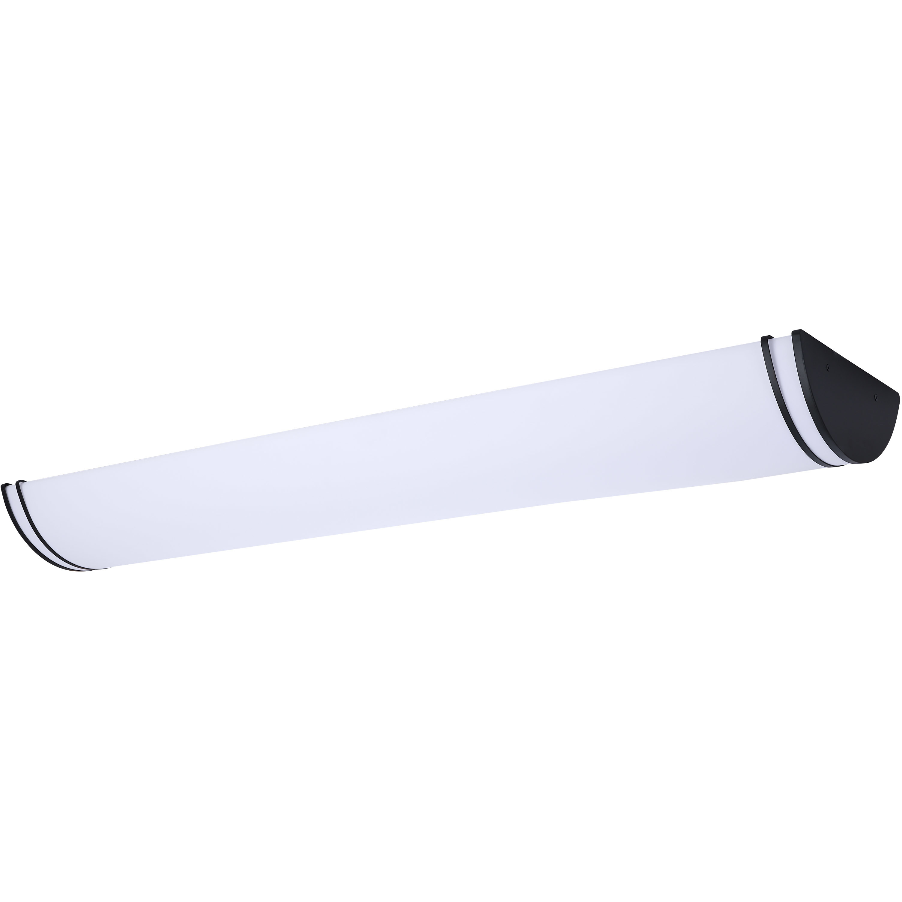 Glamour LED 11.26 inch Black Linear Flush Mount Ceiling Light