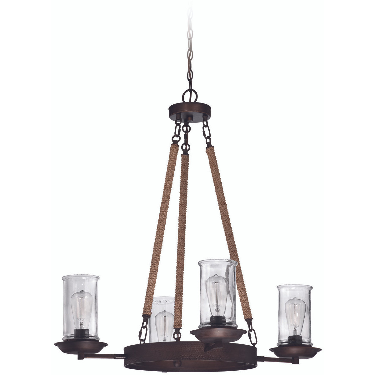 Thornton 4 Light 32 inch Aged Bronze Brushed Up/Down Chandelier Ceiling Light