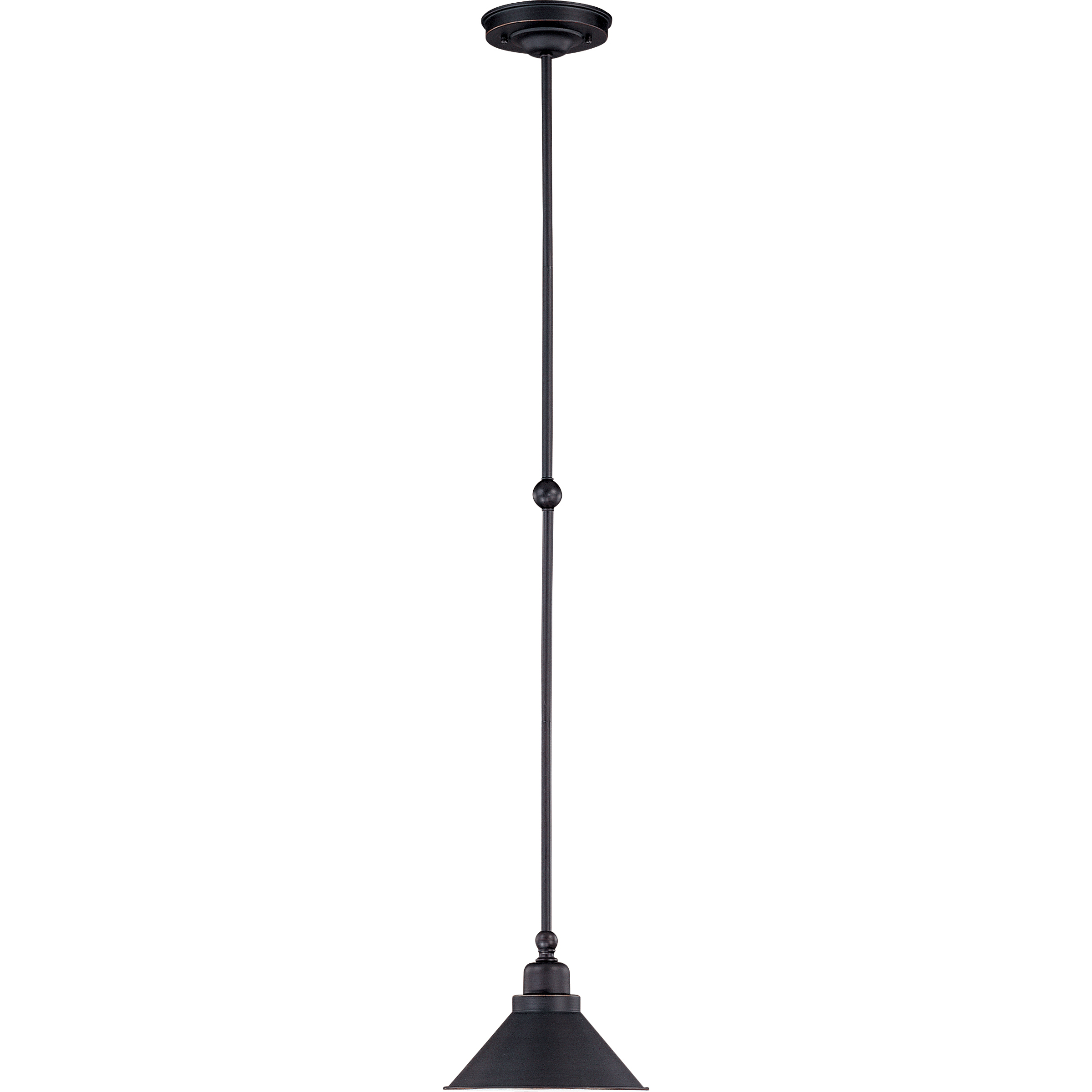 Bridgeview 1 Light 8.5 inch Mission Dust Bronze Mini Pendant Ceiling Light