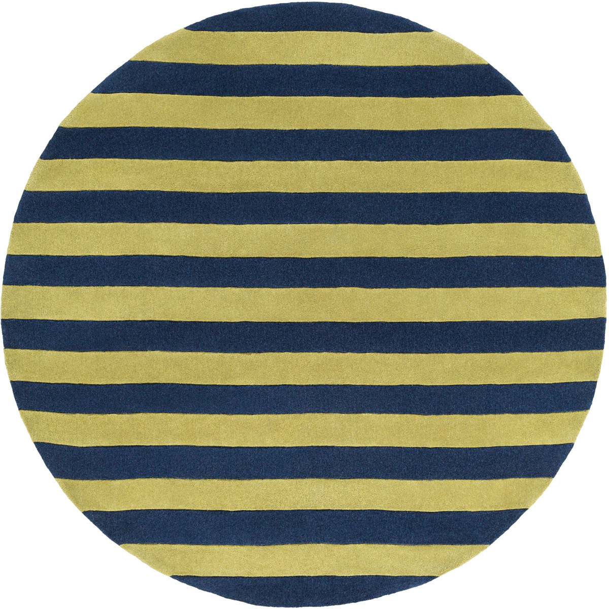 Cosmopolitan 96 X 96 inch Lime, Dark Blue Rug