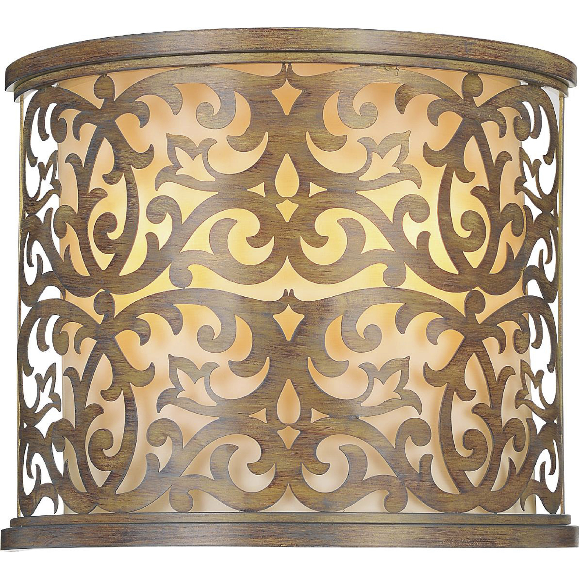Nicole 2 Light 13 inch Brushed Chocolate Wall Light