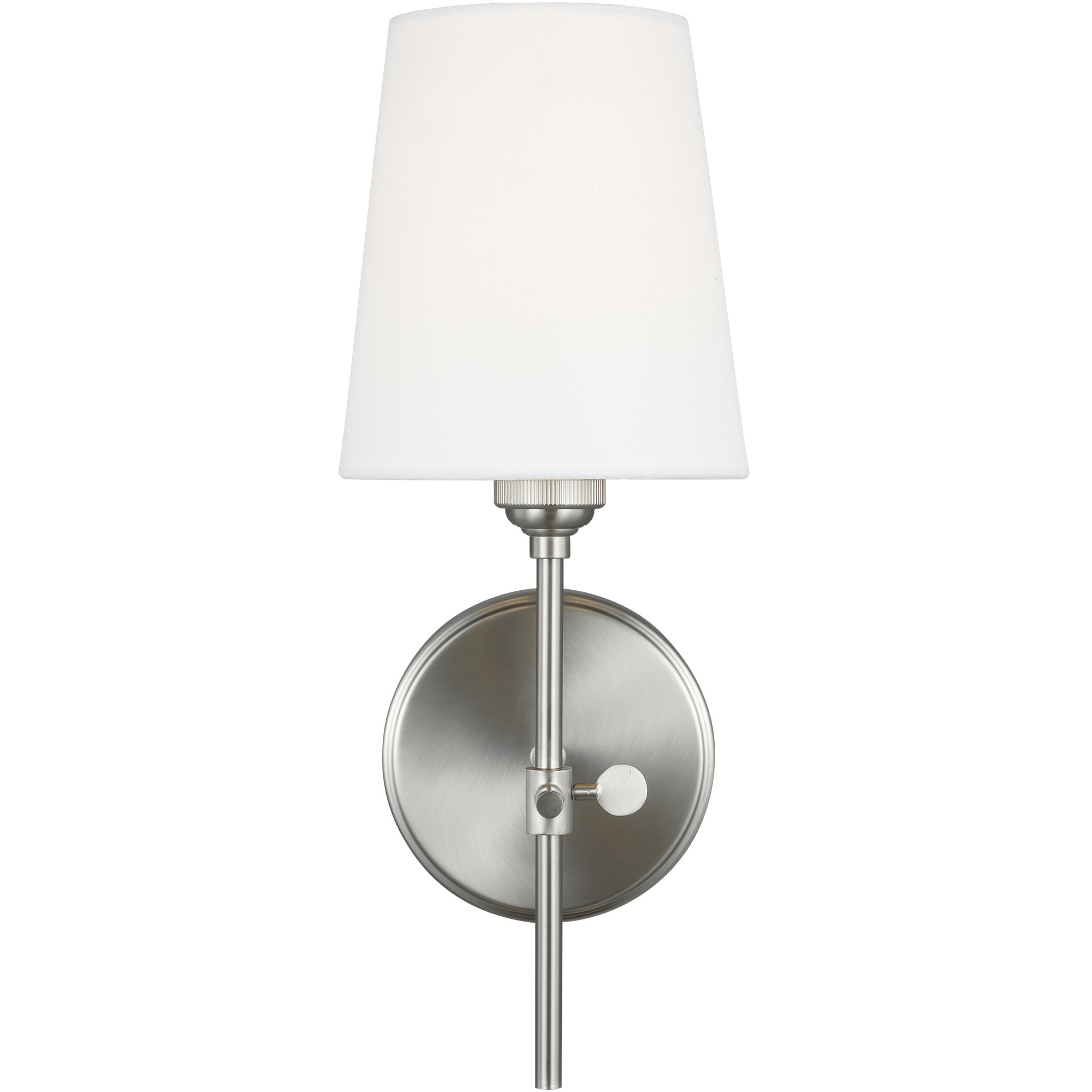 TOB by Thomas O'Brien Baker Wall Bath Fixture Wall Light in Brushed Nickel