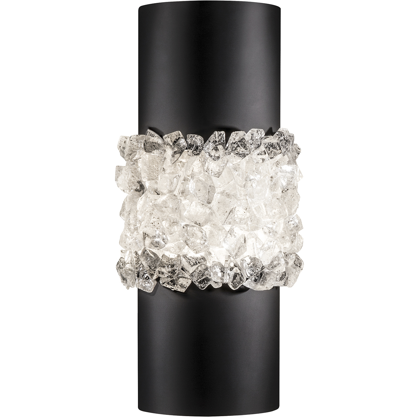 Arctic Halo 2 Light 7 inch Black Sconce Wall Light