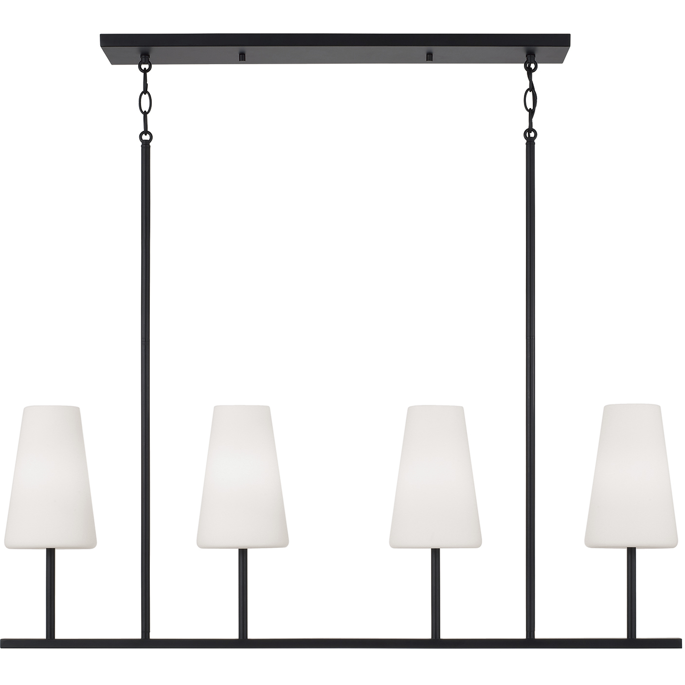 Averitt 4 Light 42 inch Matte Black Island Light Ceiling Light