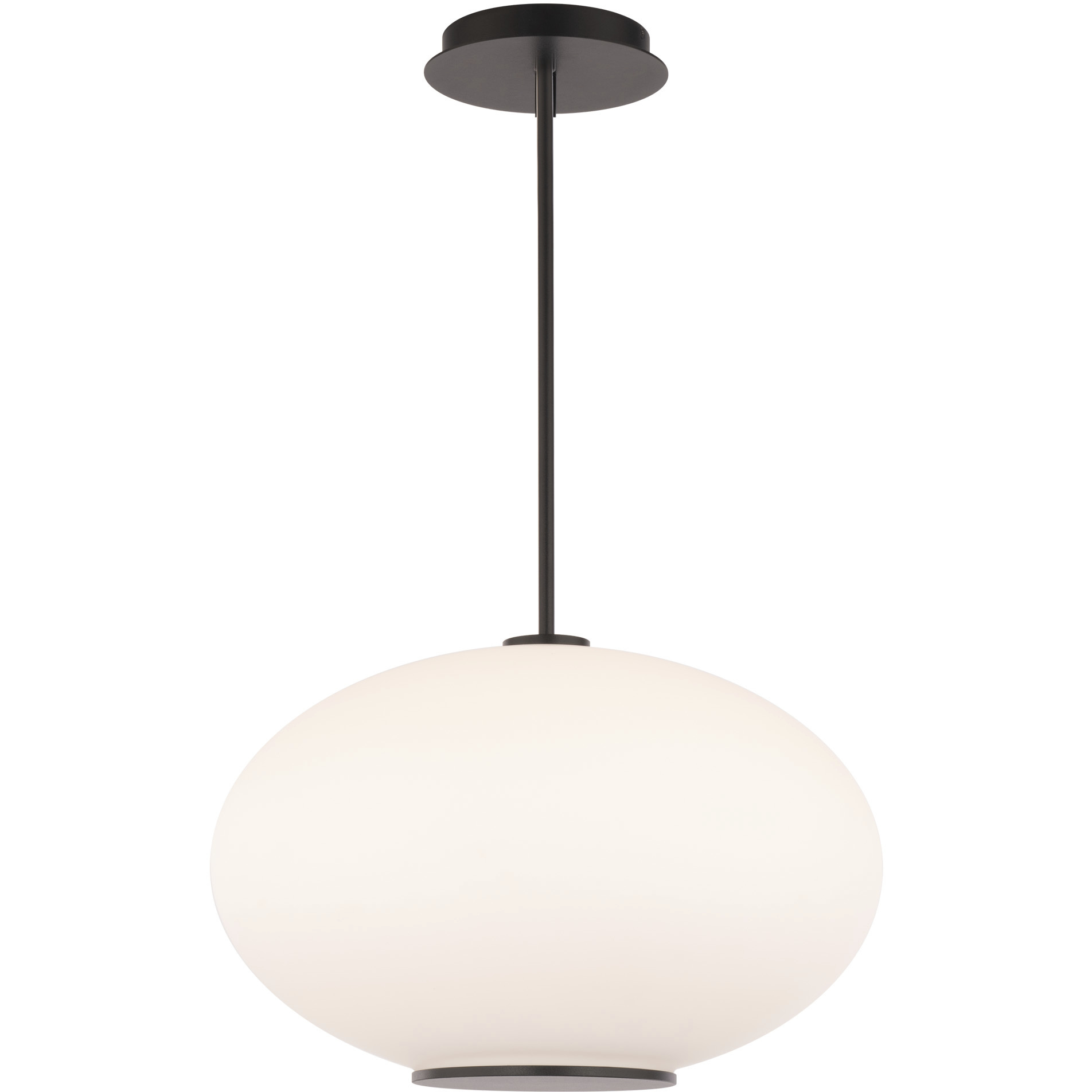 Illusion 1 Light 16 inch Black Pendant Ceiling Light in 2700K