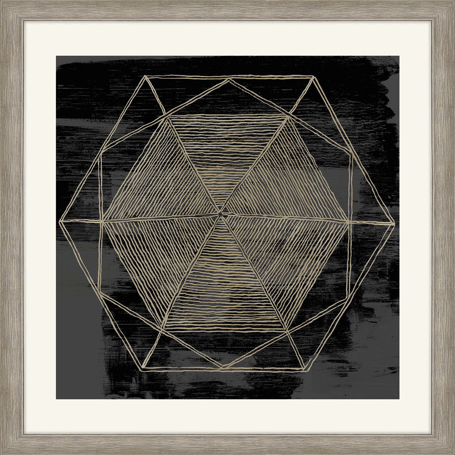 Woven Dreams Black and Neutral Framed Art