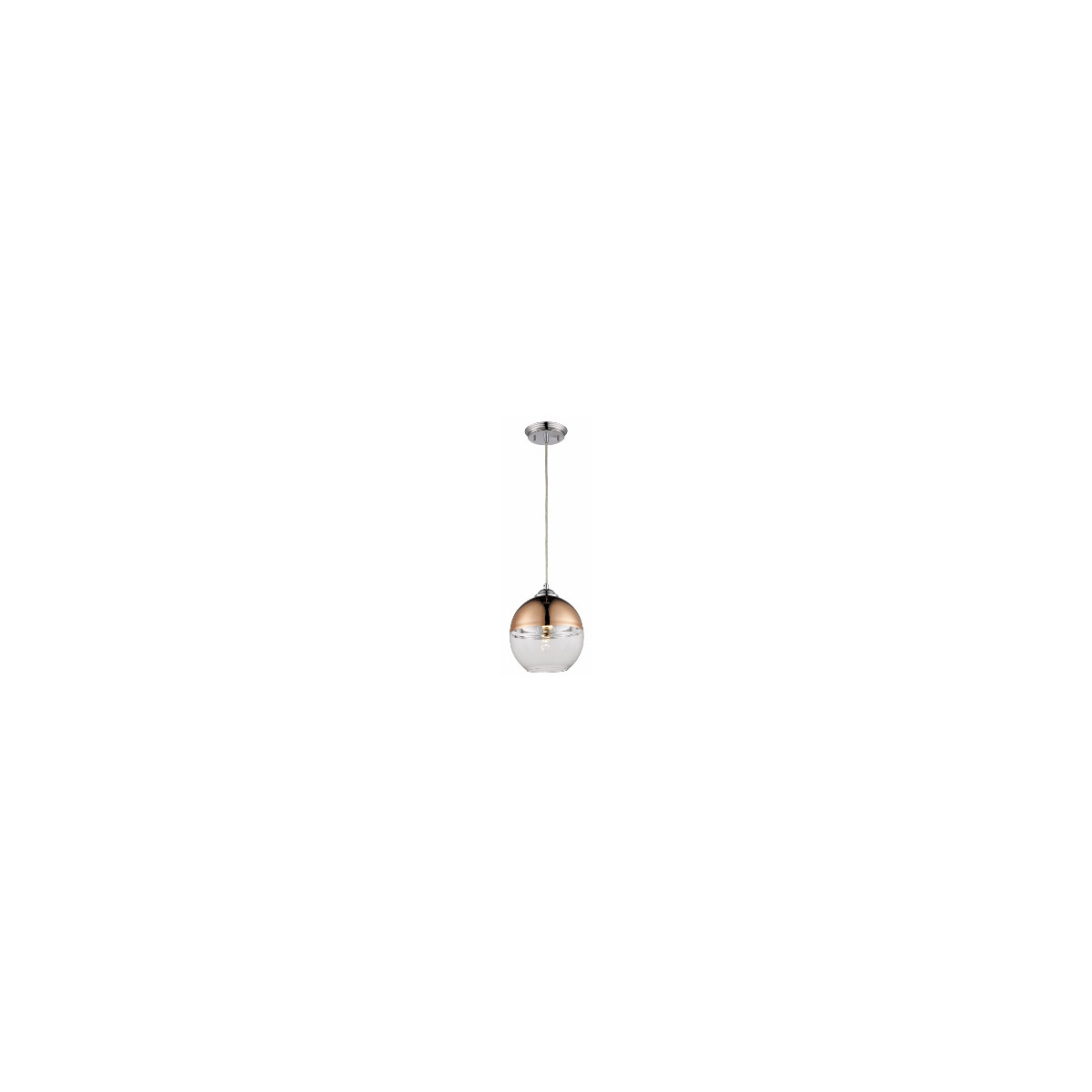 Rocklin 1 Light 8 inch Polished Chrome Pendant Ceiling Light