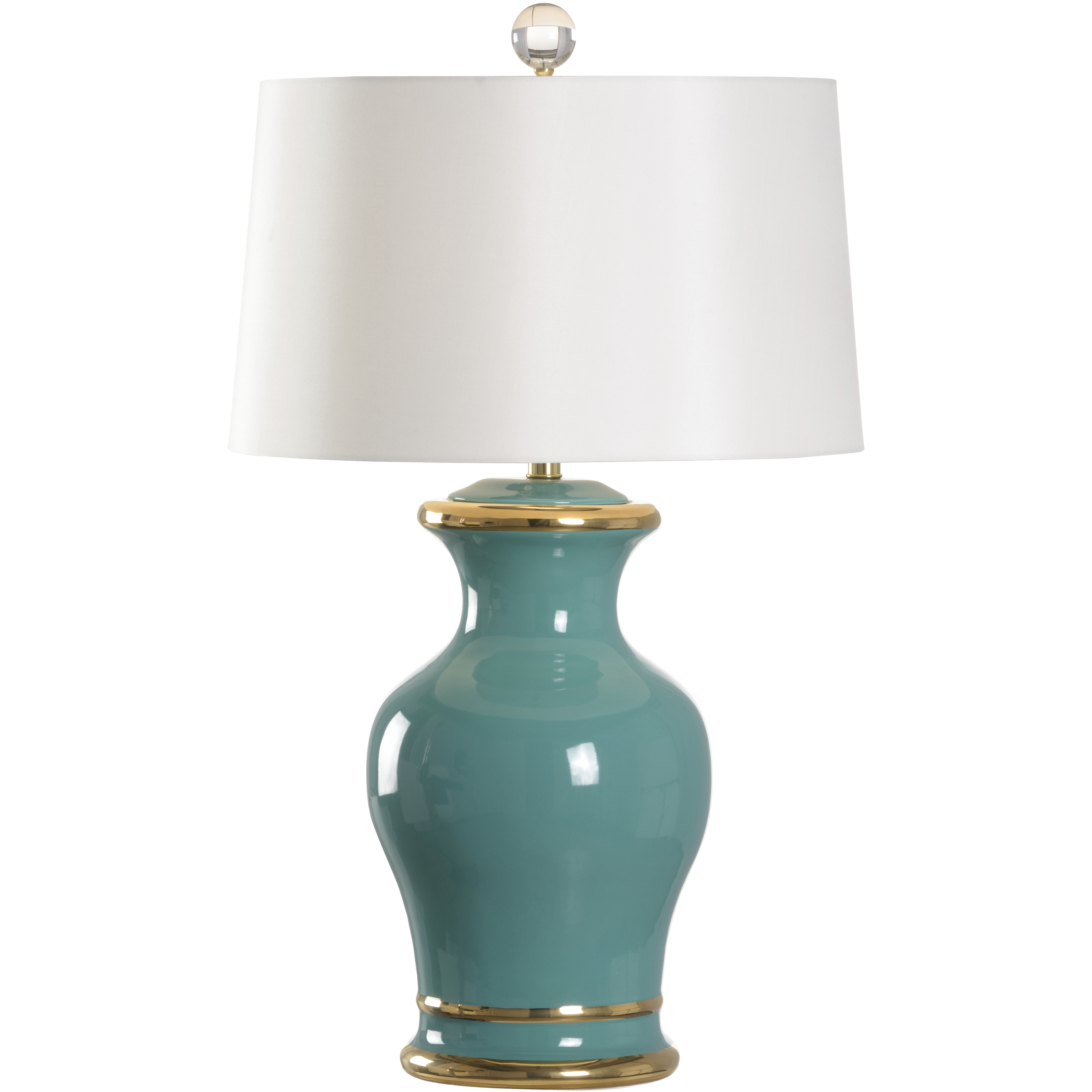 Audrey 23.5 inch 100.00 watt Green and Gray Table Lamp Portable Light