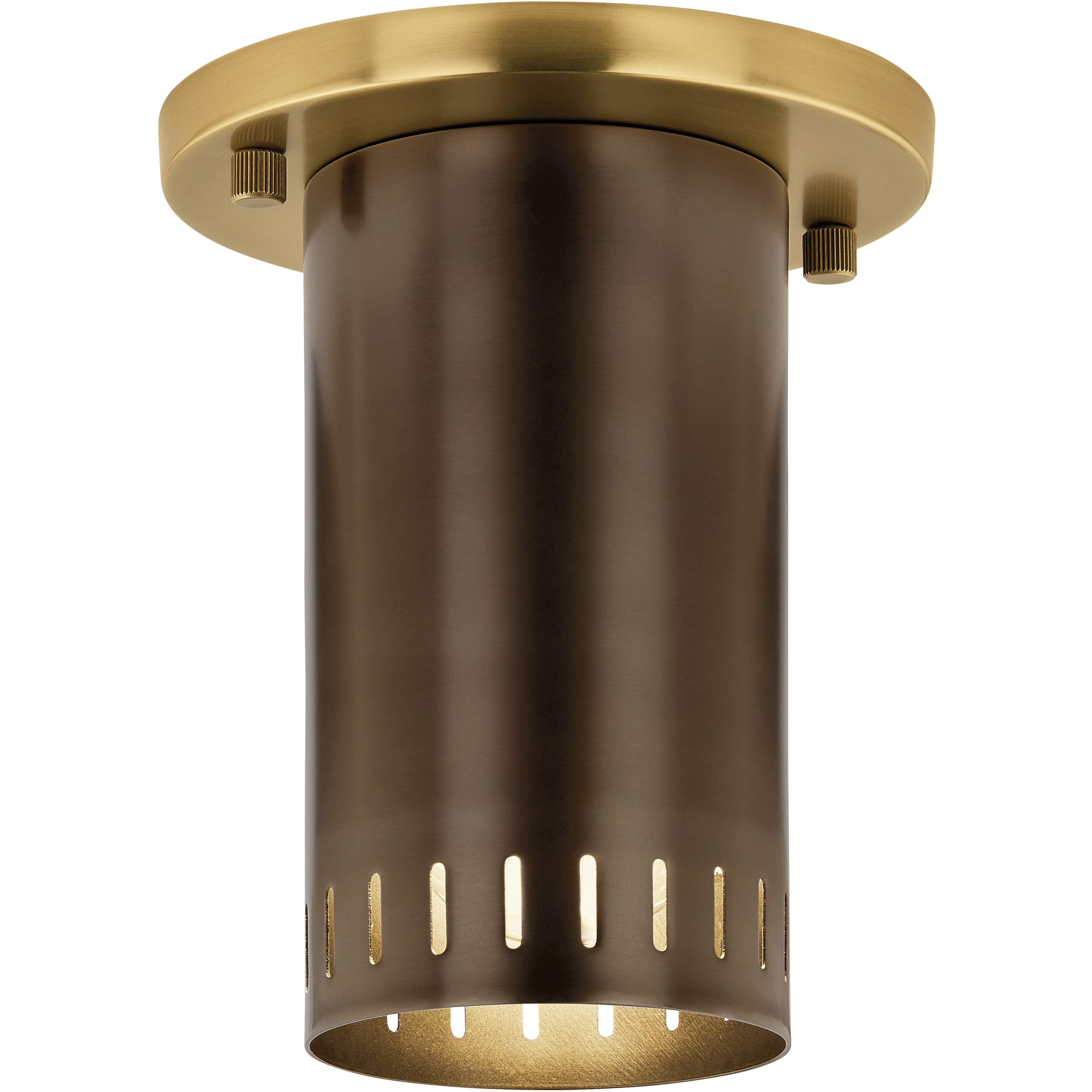 Ruehl 1 Light Lacquered Bronze Flush Mount Ceiling Light