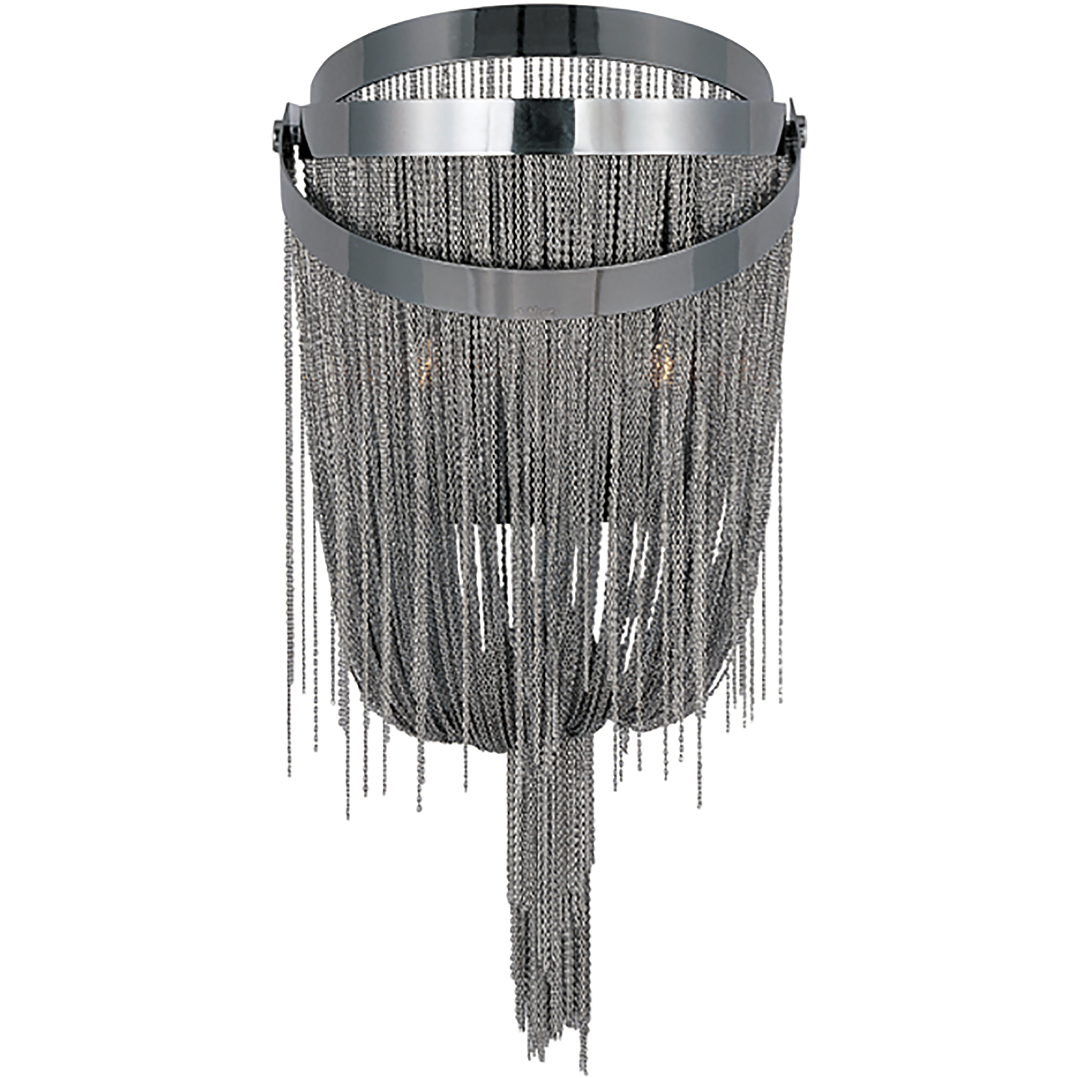 Mystic 2 Light 10 inch Black Chrome Wall Sconce Wall Light
