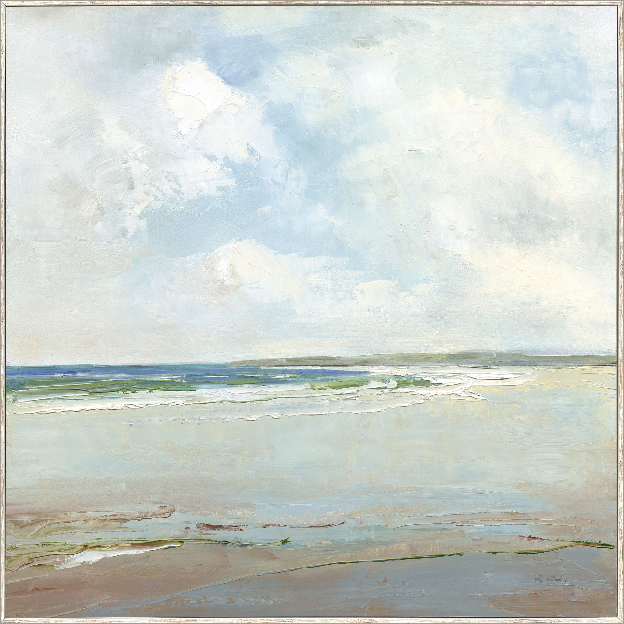 Cloud Reflections 29 X 29 inch Non-Glass Framed Art, Propac