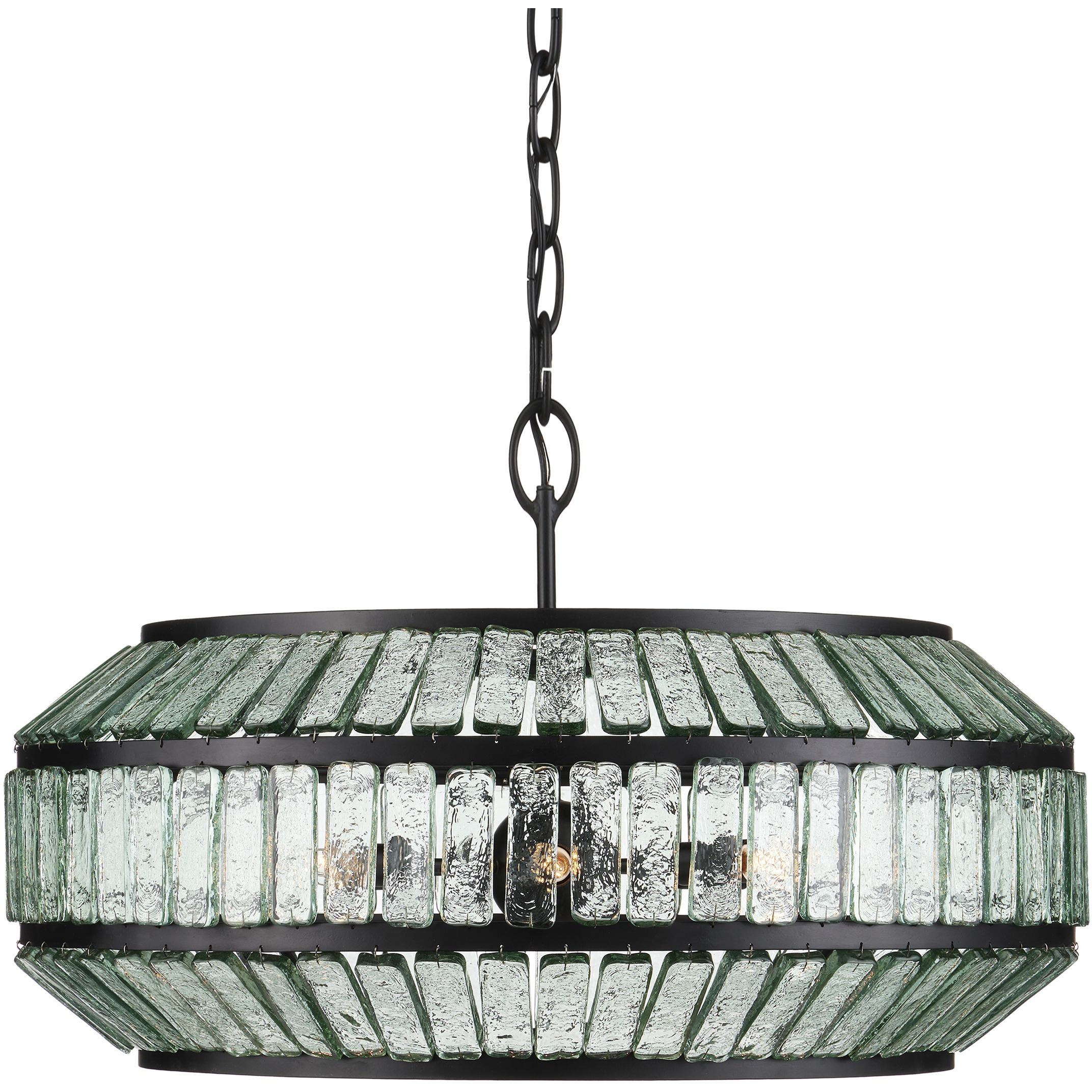 Centurion 6 Light 28.75 inch Satin Black Chandelier Ceiling Light