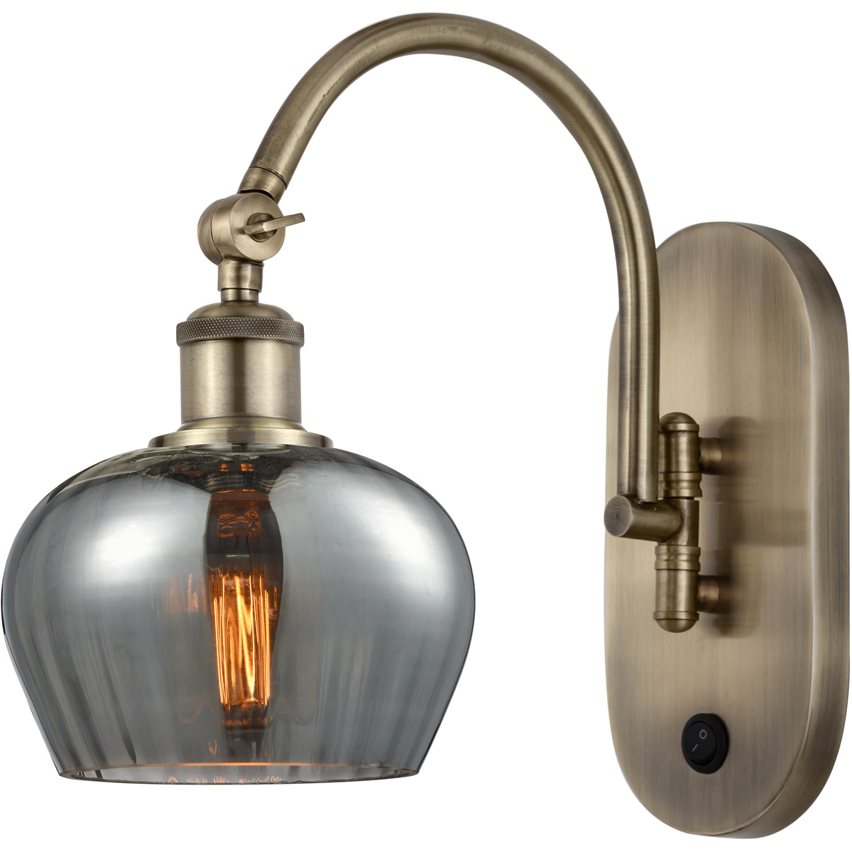 Ballston Fenton LED 7 inch Antique Brass Sconce Wall Light