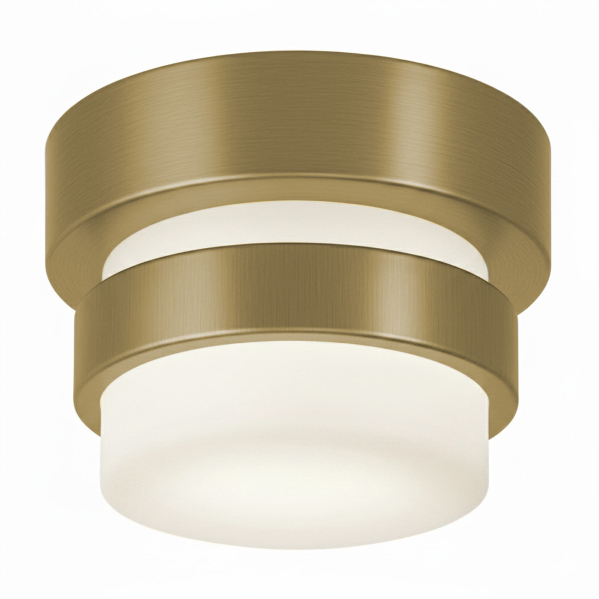 Miami LED 5.13 inch Light Antique Brass Flush Mount Ceiling Light