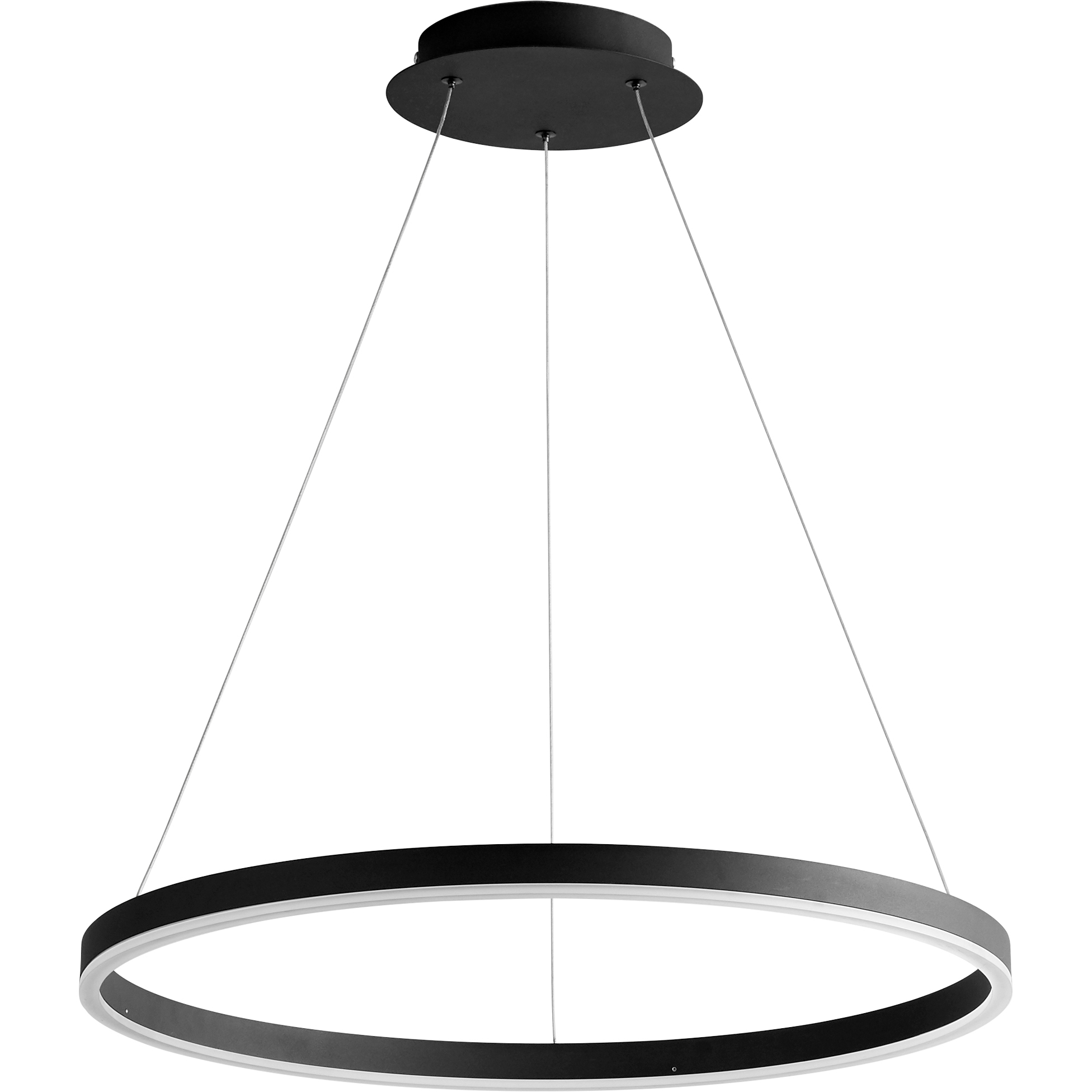 Circulo LED 23.5 inch Satin Nickel Pendant Ceiling Light