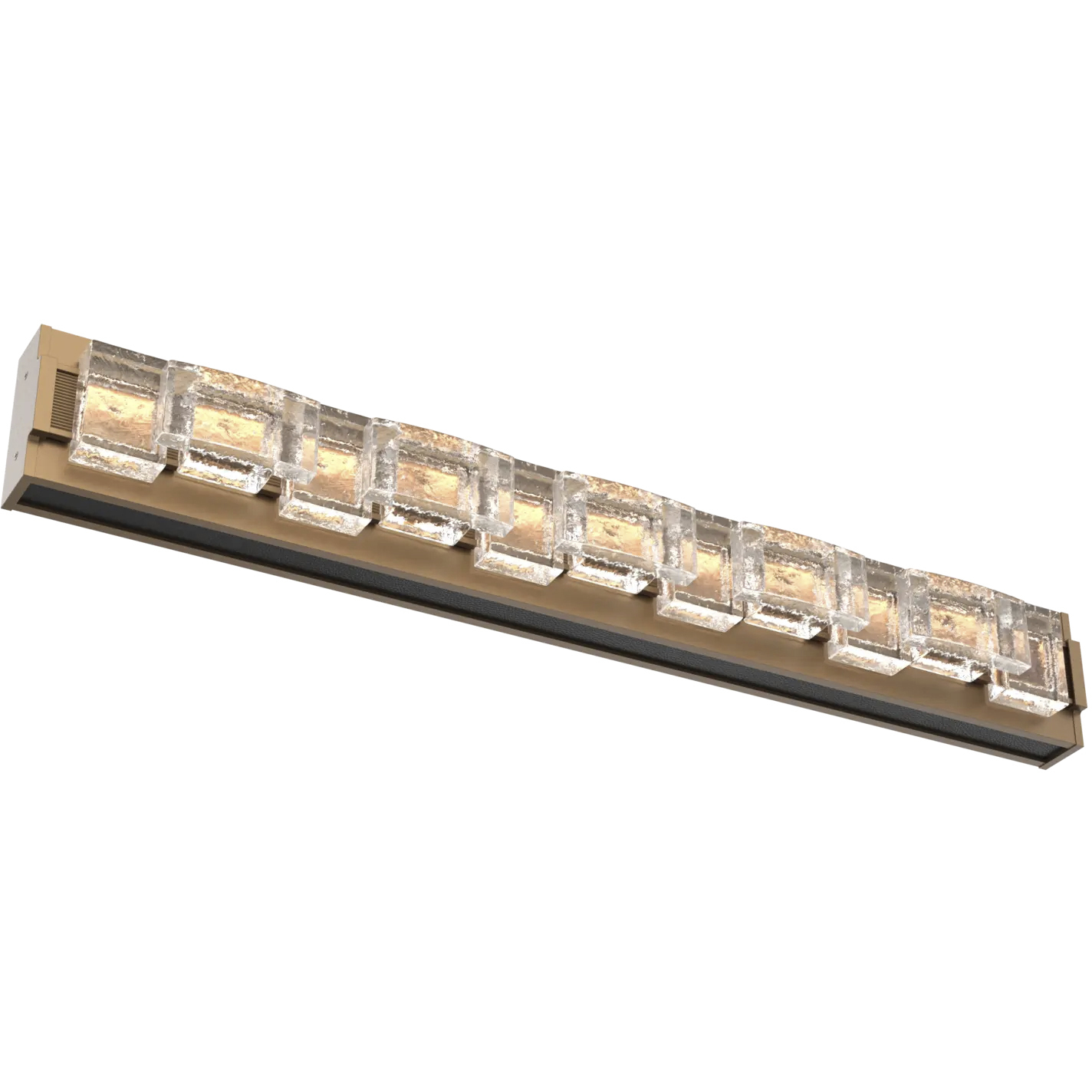 Tessera LED 38 inch Novel Brass with Licorice Vanity Light Wall Light
