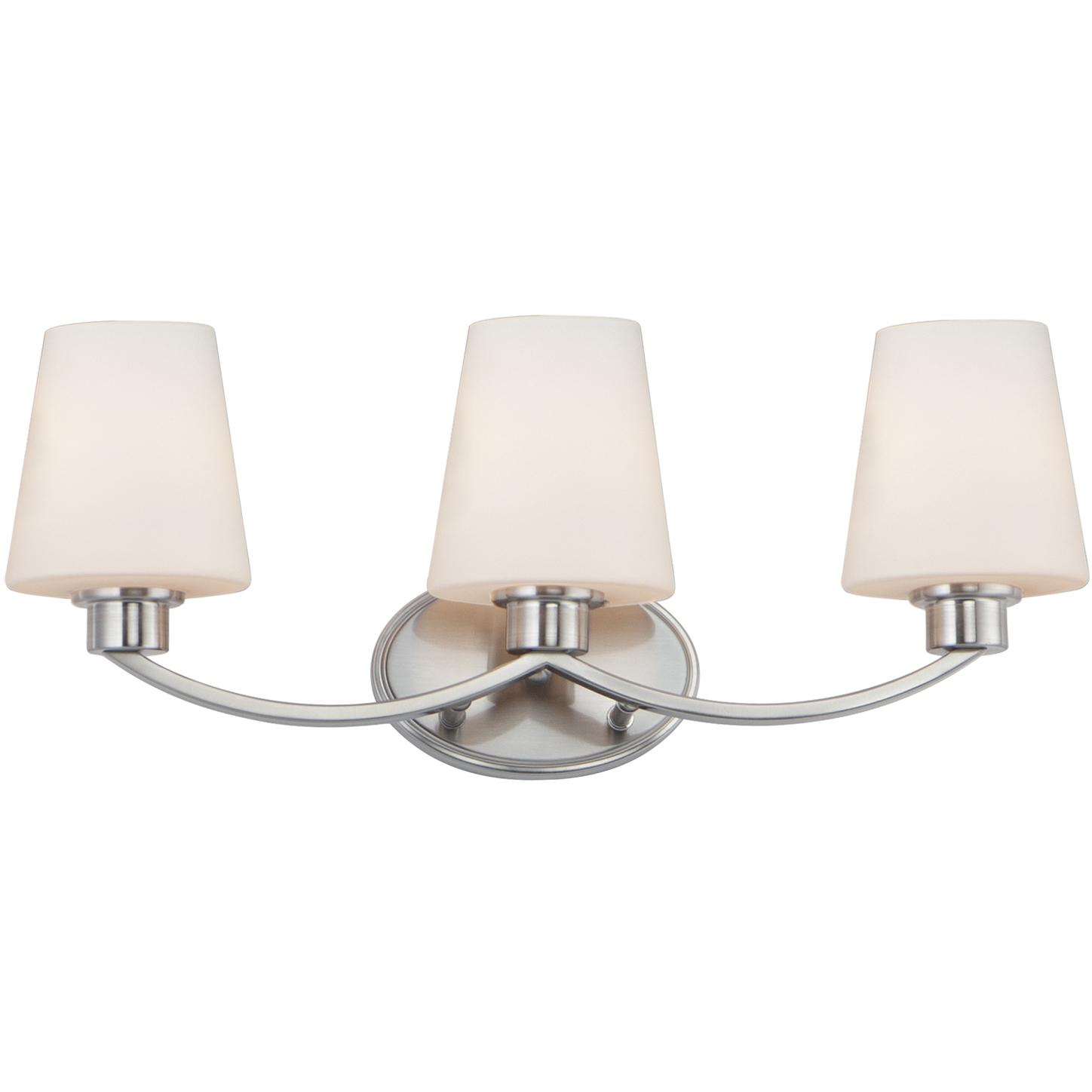 Shelter 3 Light 22 inch Satin Nickel Bath Vanity Wall Light