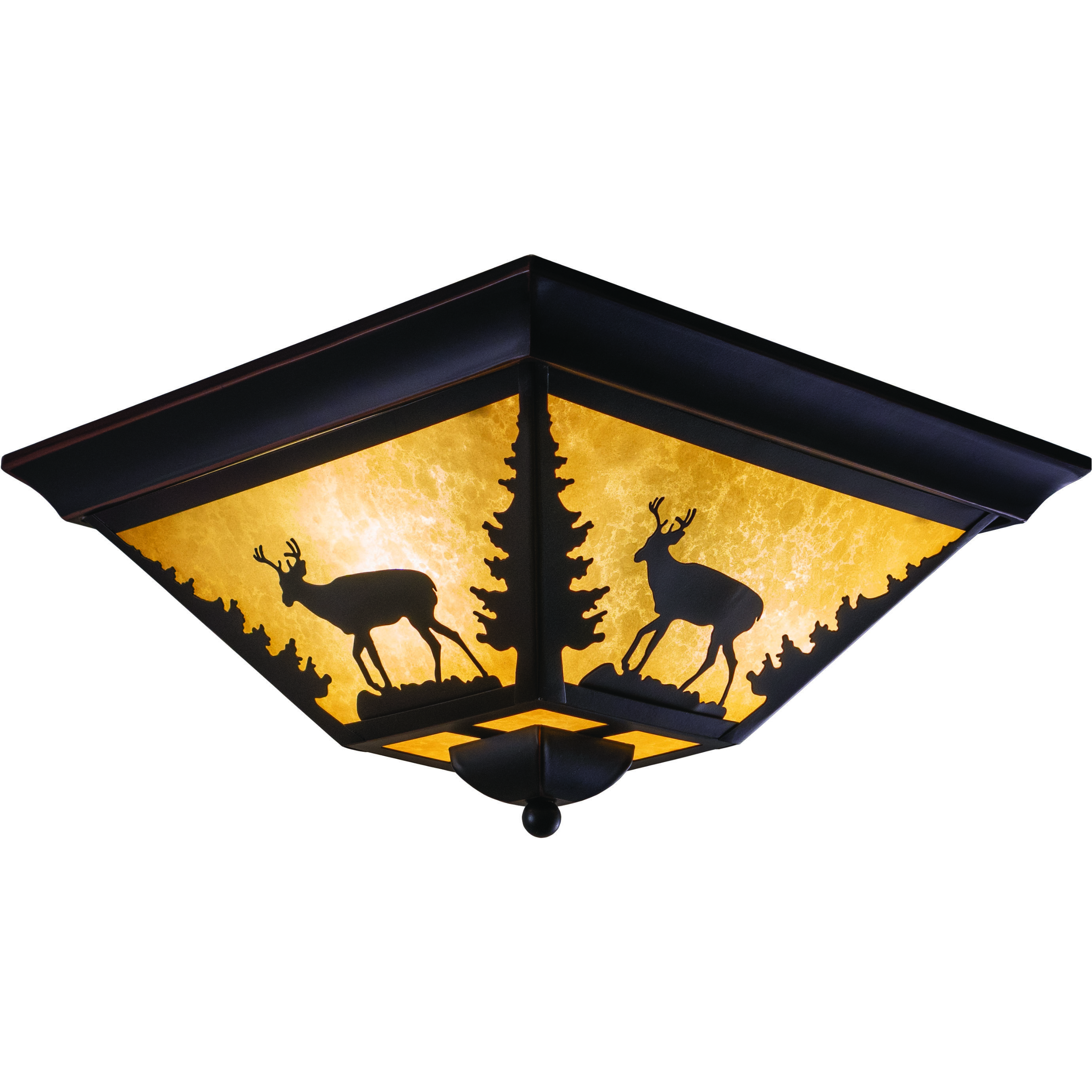Bryce LED 14 inch Burnished Bronze Flush Mount Ceiling Light