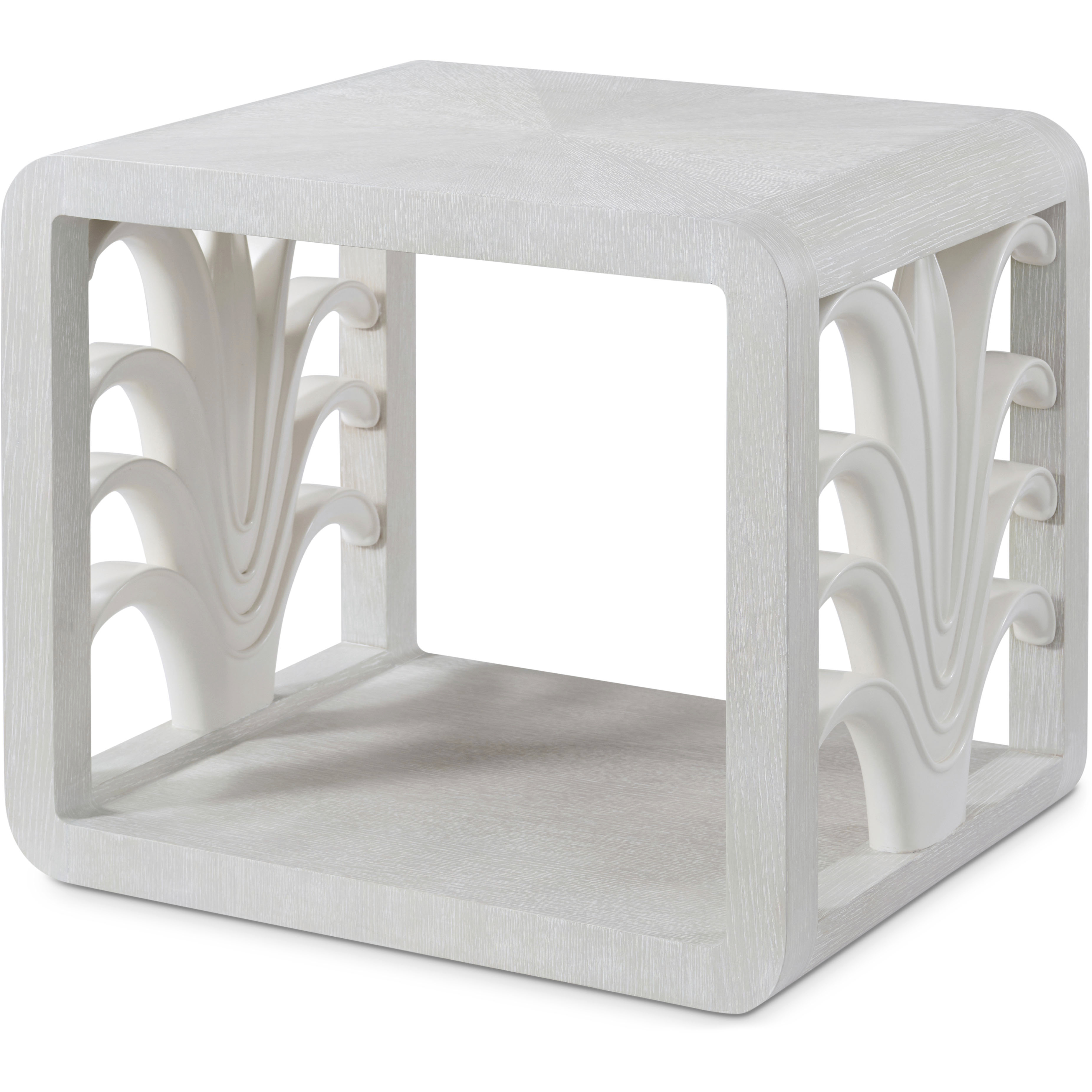 Royal Palm 28 X 24 inch Sandbar Side Table, Wooden, Coastal