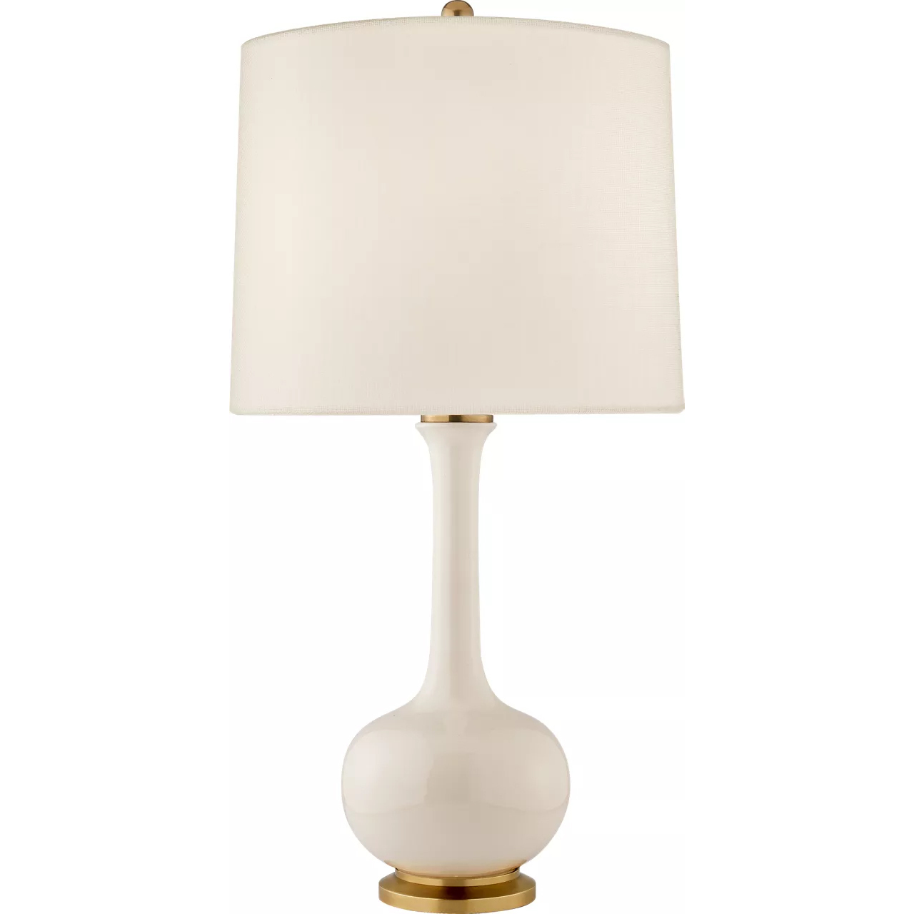 Christopher Spitzmiller Coy 31.5 inch 100 watt Ivory Table Lamp Portable Light in Linen, Medium