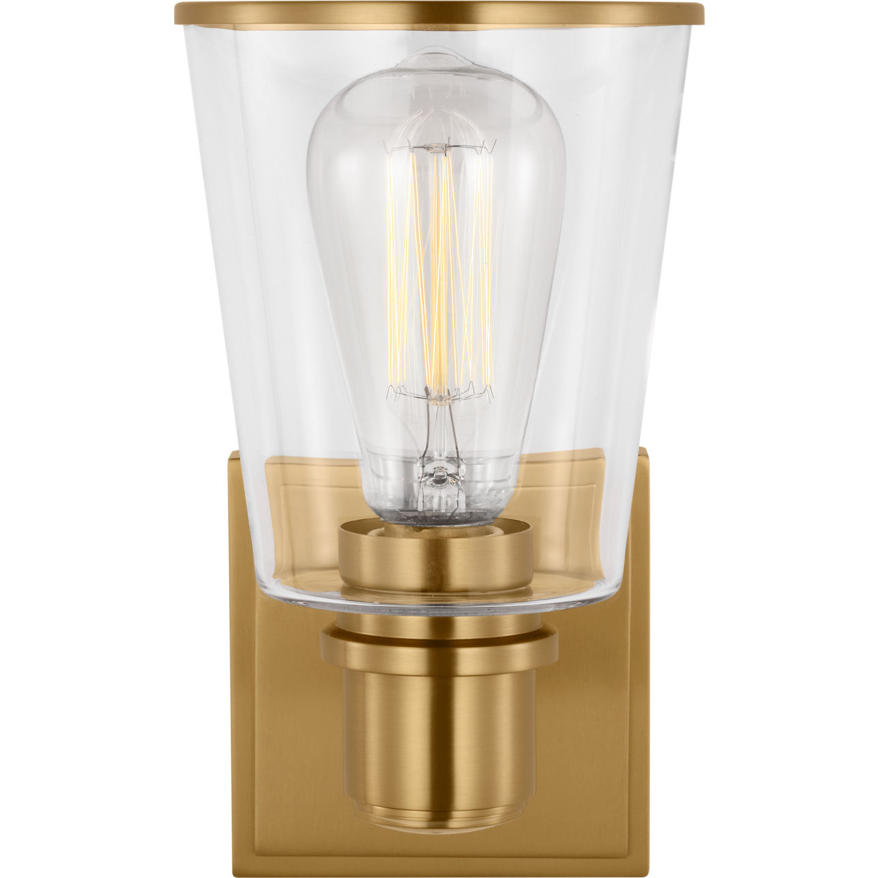 C&M by Chapman & Myers Alessa 1 Light 5 inch Burnished Brass Bath Vanity Wall Sconce Wall Light