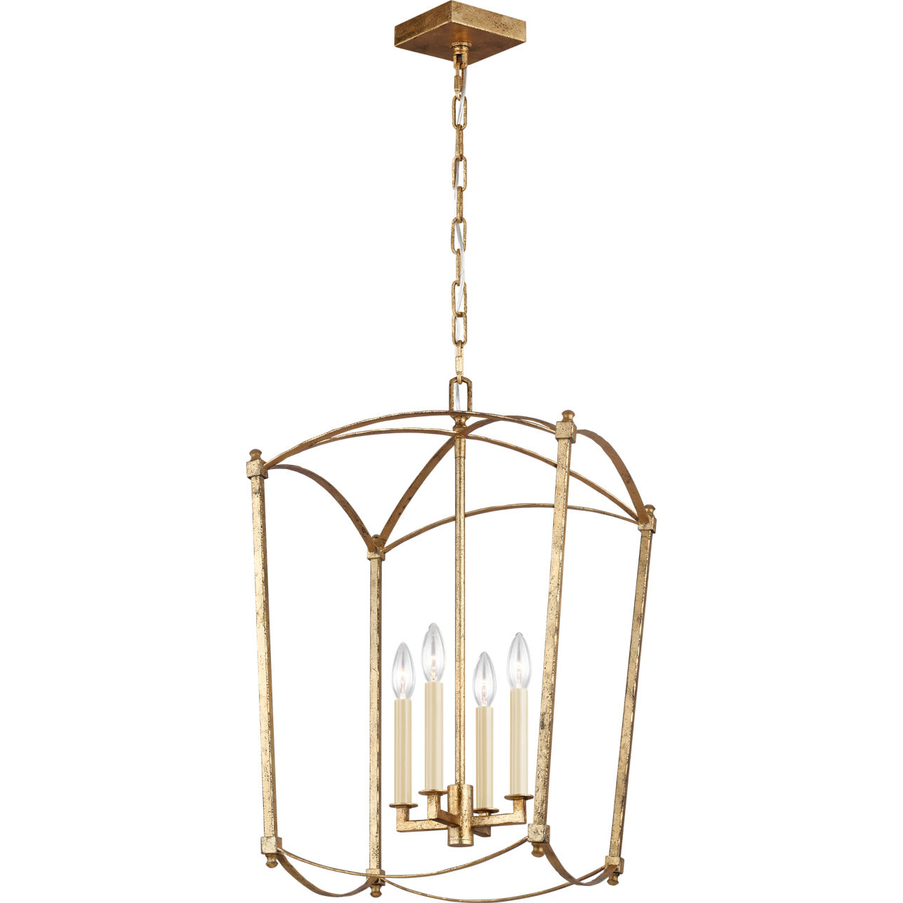 Sean Lavin Thayer 4 Light 16 inch Antique Gild Lantern Chandelier Ceiling Light