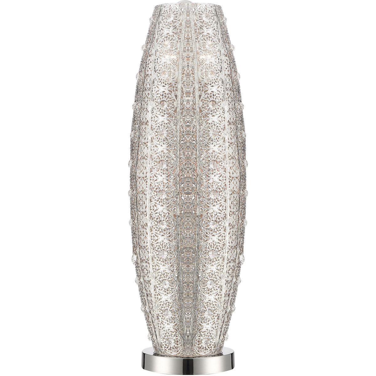 Masura 27 inch 100.00 watt Polished Nickel Table Lamp Portable Light