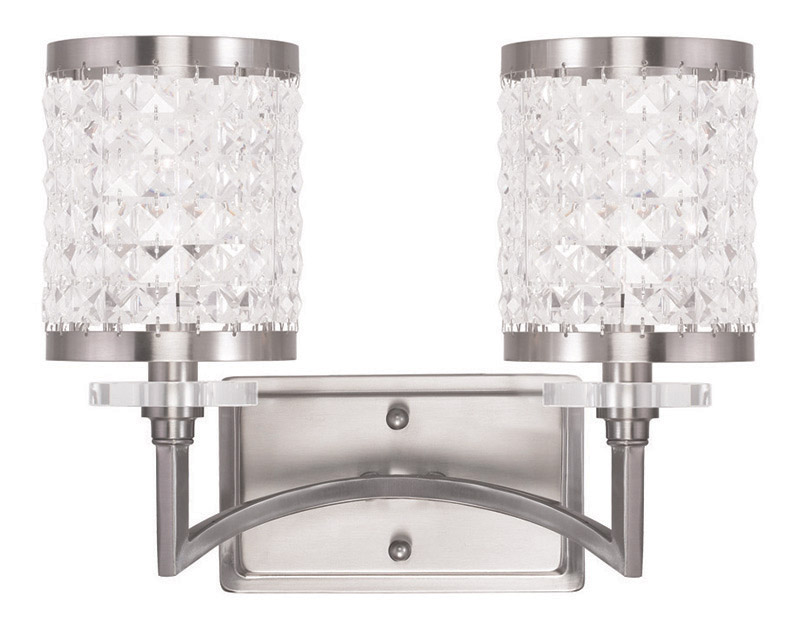 Grammercy 2 Light 14 inch Brushed Nickel Bath Vanity Wall Light