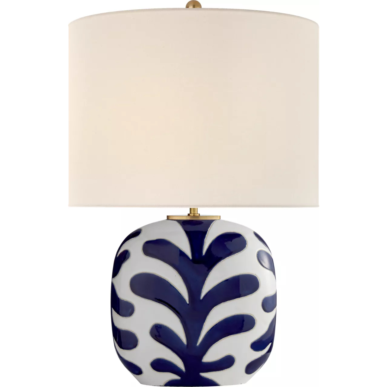 kate spade new york Parkwood 23.75 inch 60 watt New White and Cobalt Table Lamp Portable Light, Medium