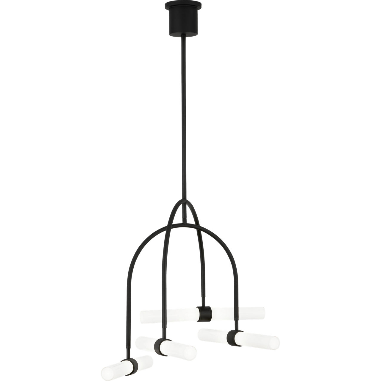 Sean Lavin Calumn LED 27.8 inch Nightshade Black Chandelier Ceiling Light, Integrated LED