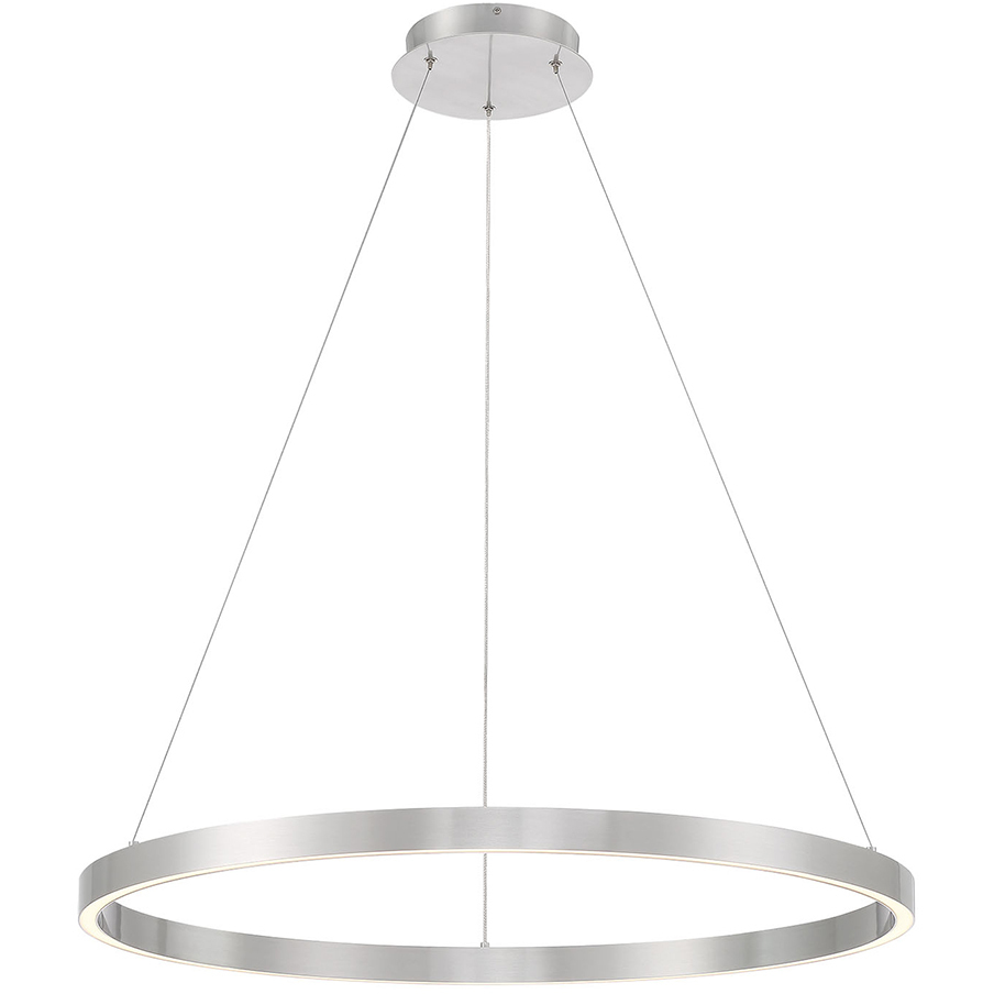 Lunar 32.25 inch Brushed Nickel Pendant Ceiling Light