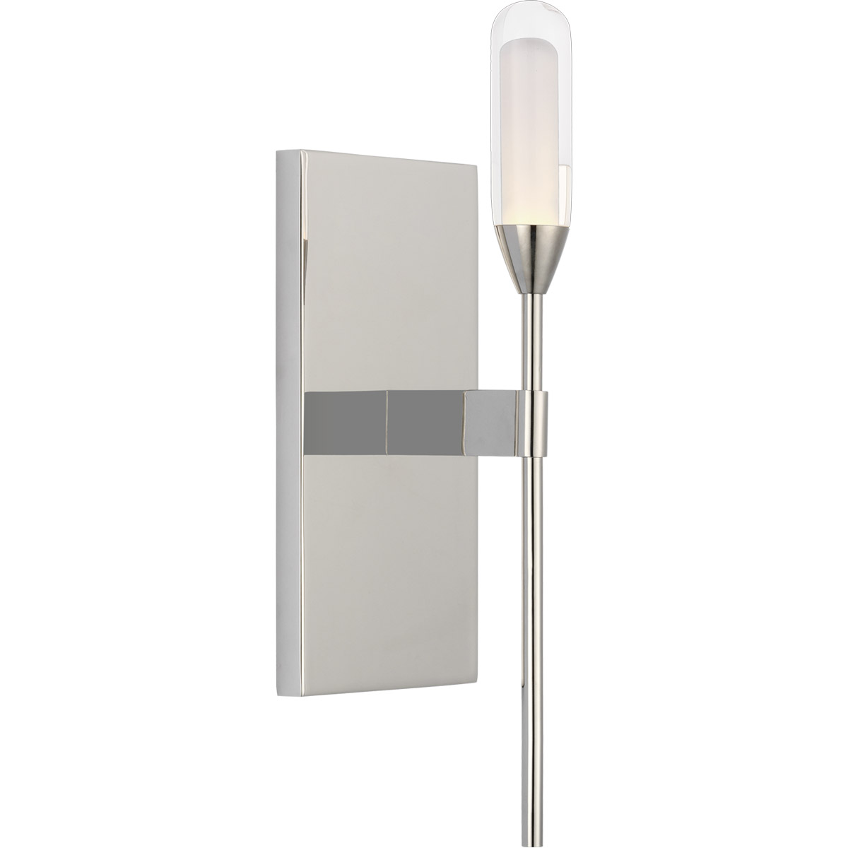Peter Bristol Overture LED 3.75 inch Polished Nickel Sconce Wall Light, Medium