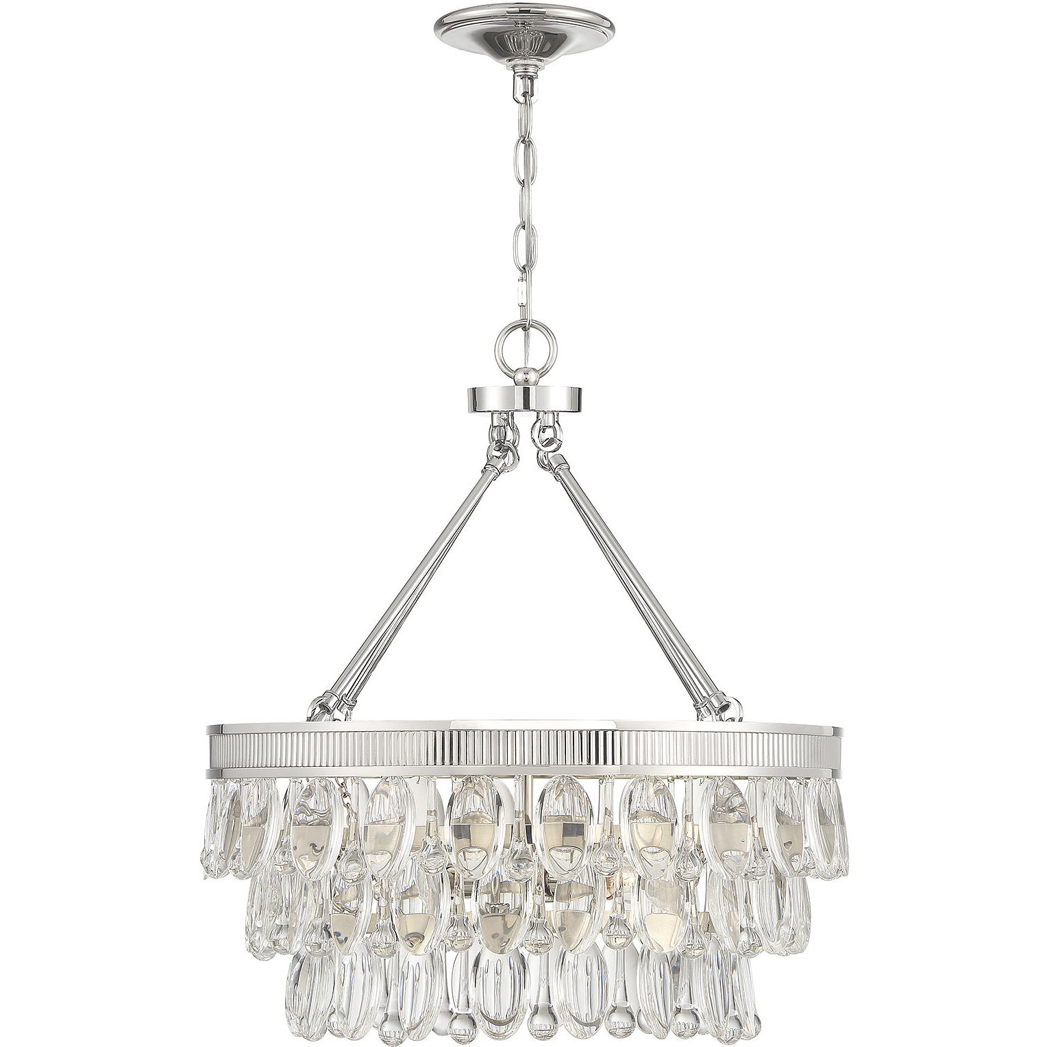 Windham 4 Light 20 inch Polished Nickel Pendant Ceiling Light